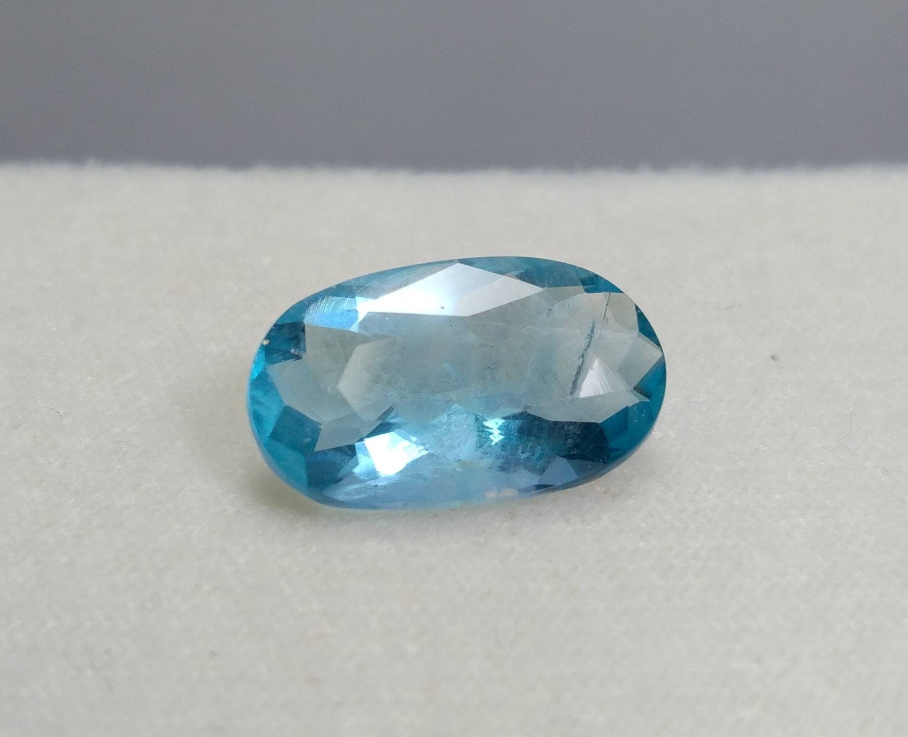 ARSAA GEMS AND MINERALSNatural fine quality beautiful 9.5 carats aesthetic deep blue faceted oval cut shape fluorite gem - Premium  from ARSAA GEMS AND MINERALS - Just $19.00! Shop now at ARSAA GEMS AND MINERALS