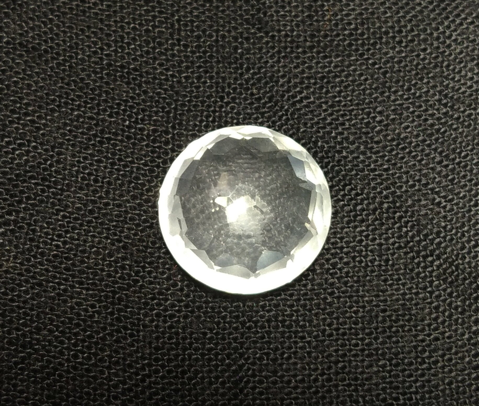 ARSAA GEMS AND MINERALSNatural top quality beautiful 16 carats VV clarity double sided rose cut Faceted clear quartz cabochon - Premium  from ARSAA GEMS AND MINERALS - Just $17.00! Shop now at ARSAA GEMS AND MINERALS