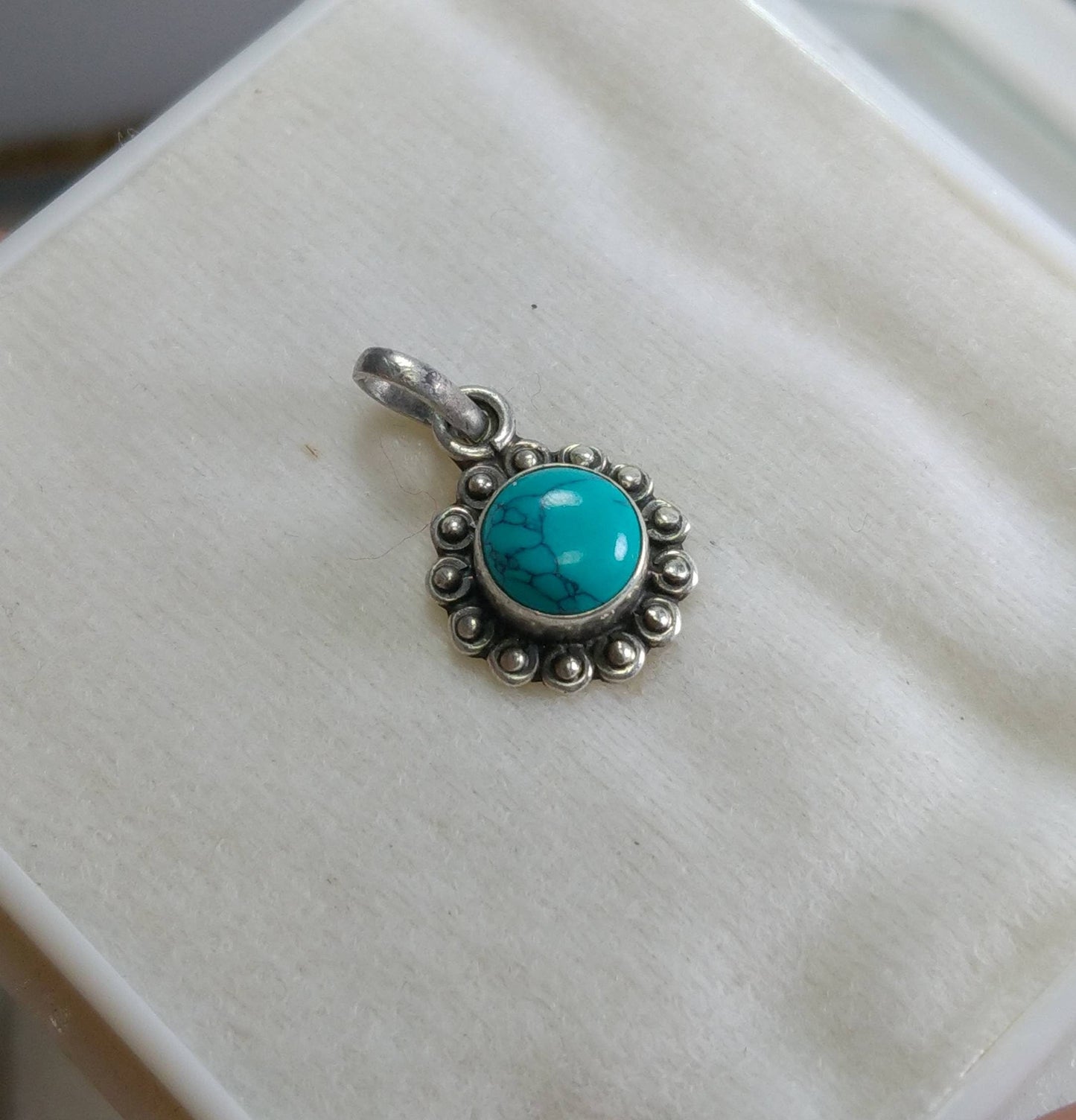 ARSAA GEMS AND MINERALSNatural aesthetic Beautiful silver pendant of turquoise - Premium  from ARSAA GEMS AND MINERALS - Just $12.00! Shop now at ARSAA GEMS AND MINERALS