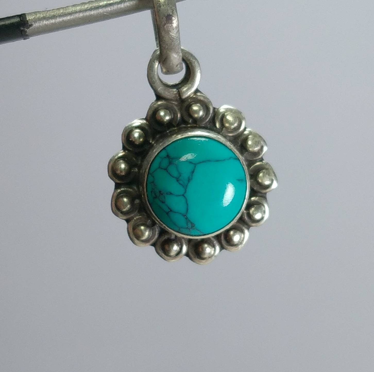 ARSAA GEMS AND MINERALSNatural aesthetic Beautiful silver pendant of turquoise - Premium  from ARSAA GEMS AND MINERALS - Just $12.00! Shop now at ARSAA GEMS AND MINERALS