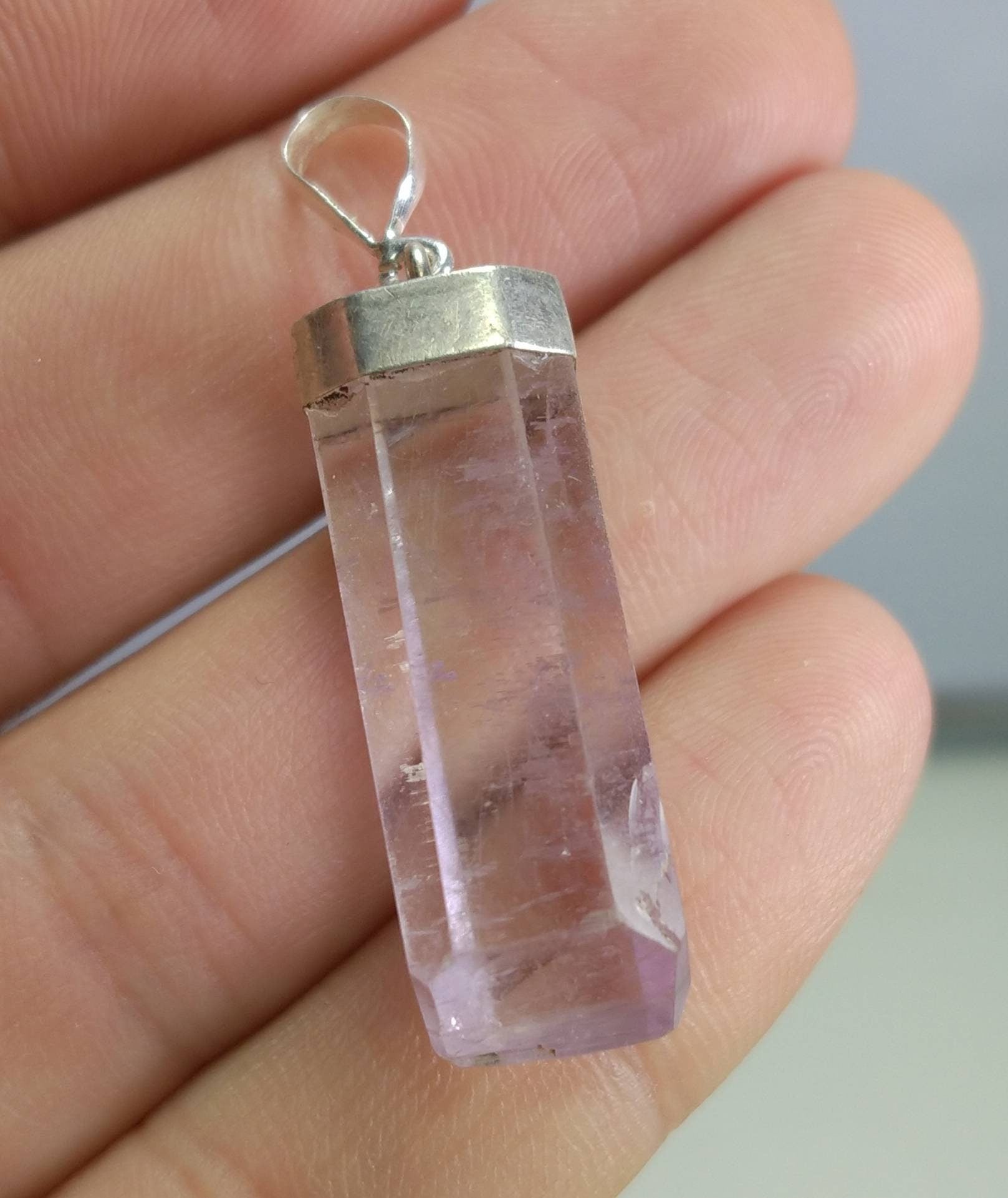 ARSAA GEMS AND MINERALSNatural aesthetic Beautiful silver pendants of kunzite crystals - Premium  from ARSAA GEMS AND MINERALS - Just $40.00! Shop now at ARSAA GEMS AND MINERALS