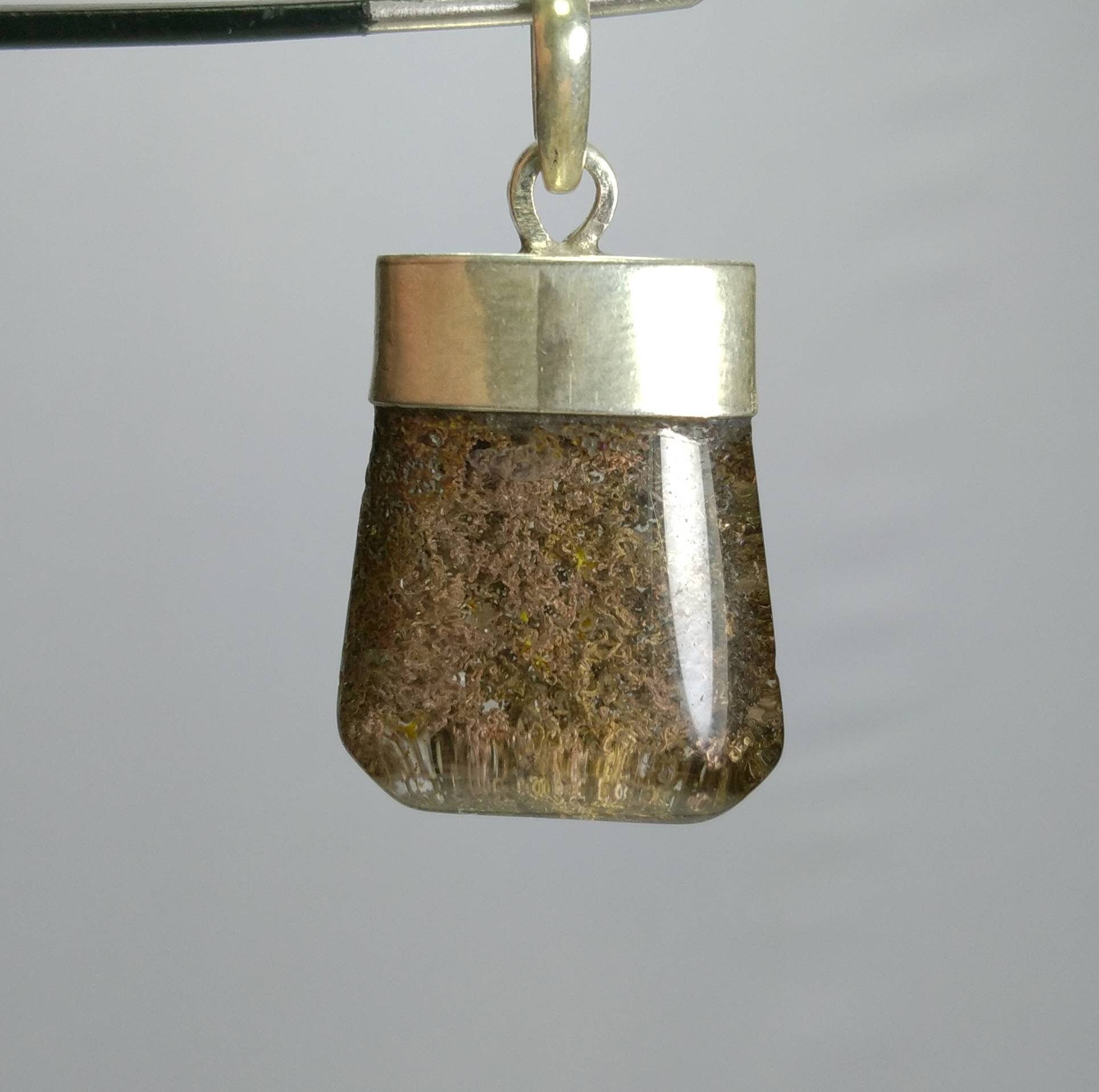 ARSAA GEMS AND MINERALSNatural aesthetic Beautiful chlorine included quartz clear silver pendant - Premium  from ARSAA GEMS AND MINERALS - Just $17.00! Shop now at ARSAA GEMS AND MINERALS