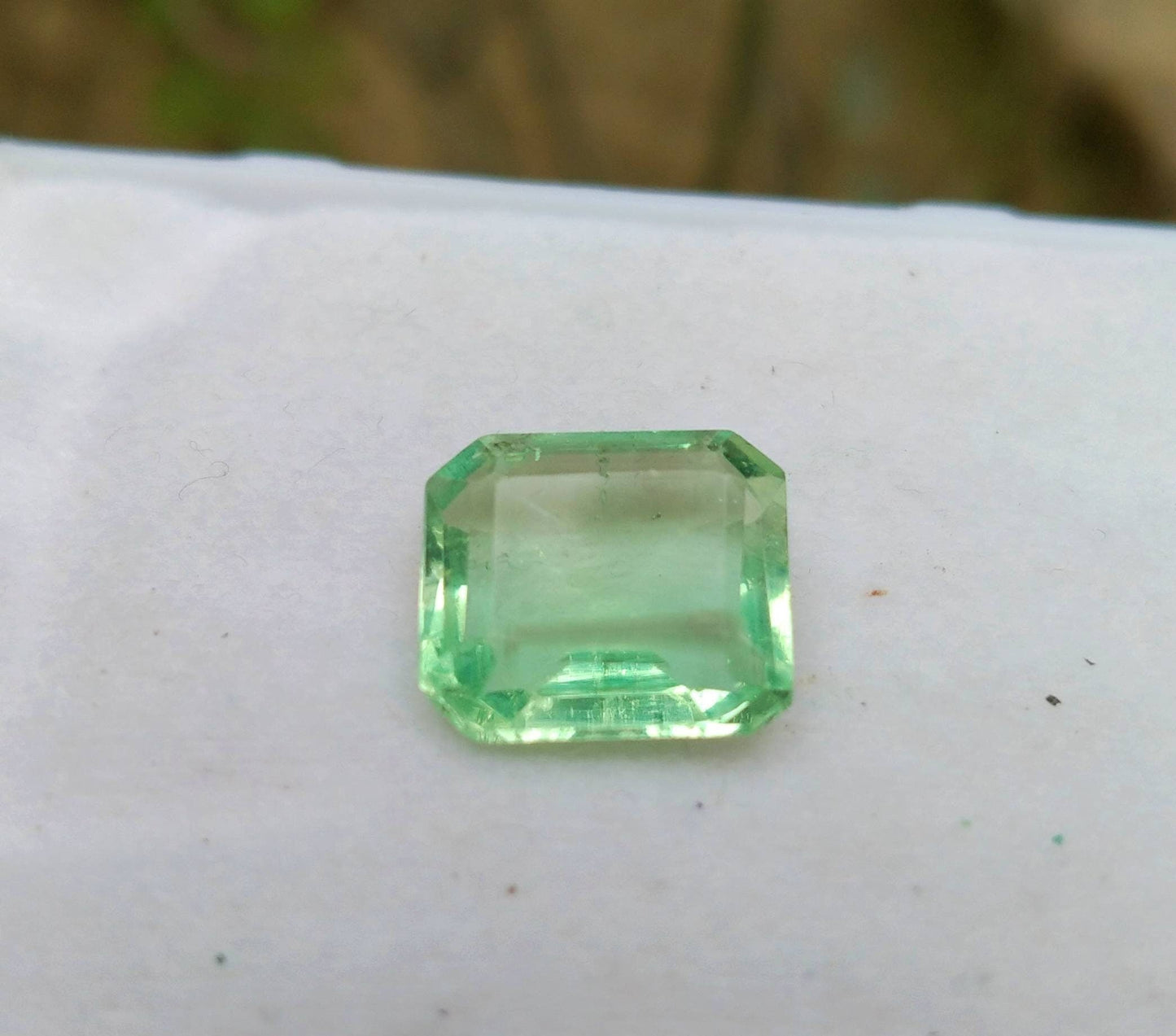 ARSAA GEMS AND MINERALSNatural top quality beautiful 9.5 carats VV clarity faceted radiant shape green fluorite gem - Premium  from ARSAA GEMS AND MINERALS - Just $20.00! Shop now at ARSAA GEMS AND MINERALS
