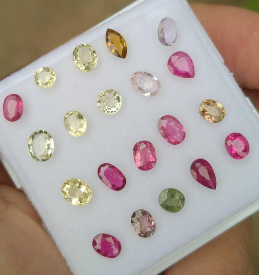 ARSAA GEMS AND MINERALSNatural top quality beautiful 8 carats VV clarity faceted small lot small sized multicolor Tourmaline gems - Premium  from ARSAA GEMS AND MINERALS - Just $48.00! Shop now at ARSAA GEMS AND MINERALS