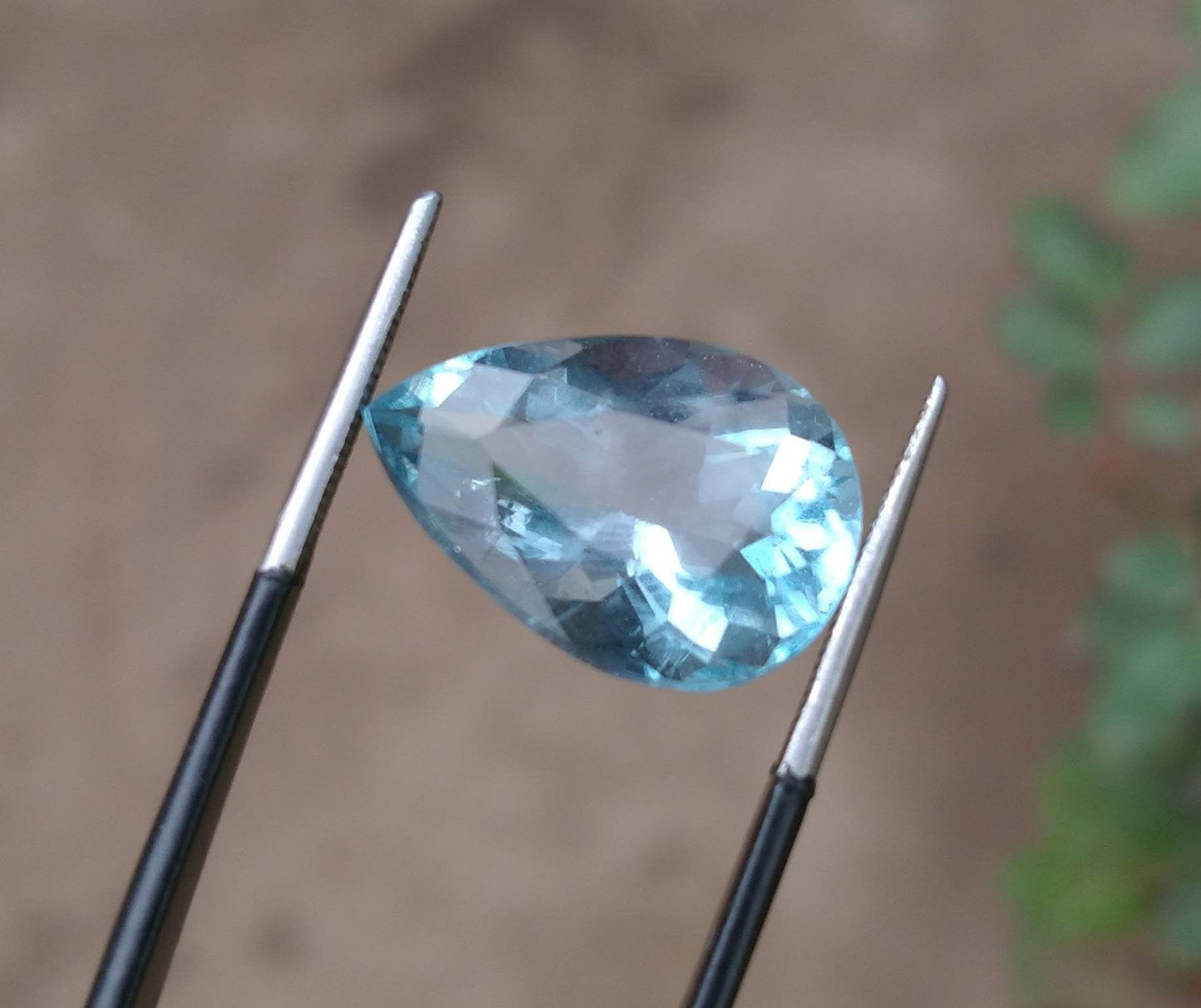 ARSAA GEMS AND MINERALSNatural fine quality beautiful 12.5 carats VV clarity faceted pear shape blue fluorite gem - Premium  from ARSAA GEMS AND MINERALS - Just $25.00! Shop now at ARSAA GEMS AND MINERALS