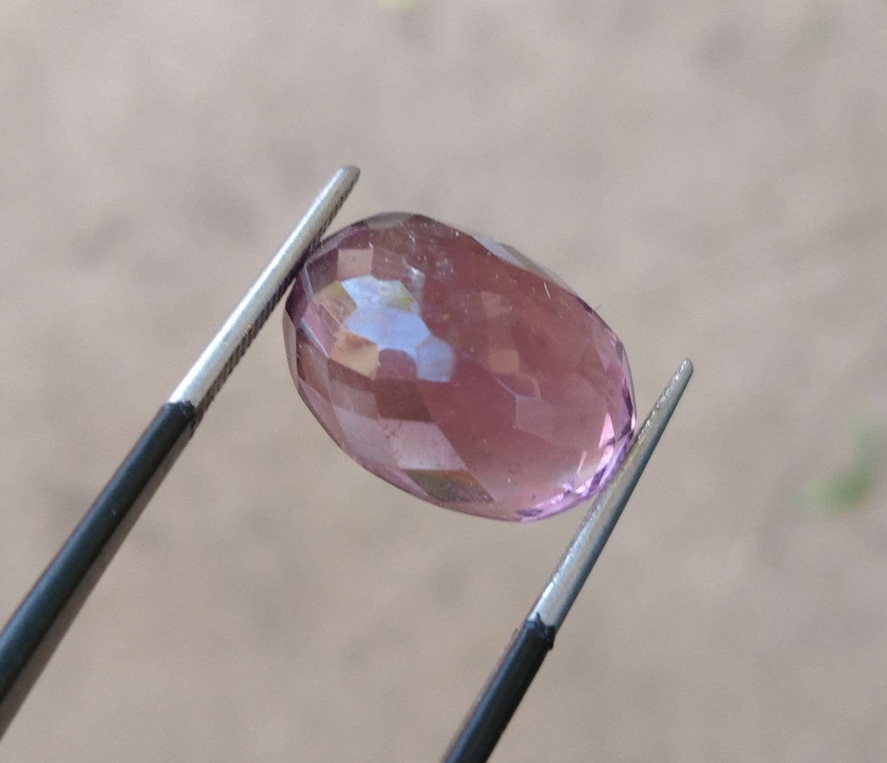 ARSAA GEMS AND MINERALSNatural top quality beautiful 14 carats oval shape deep purple VV clarity faceted amethyst gem - Premium  from ARSAA GEMS AND MINERALS - Just $40.00! Shop now at ARSAA GEMS AND MINERALS
