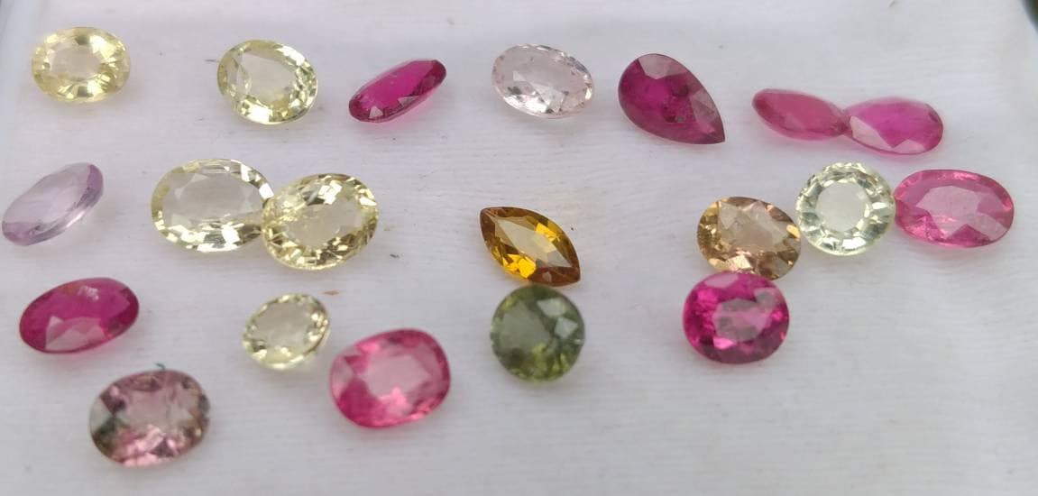 ARSAA GEMS AND MINERALSNatural top quality beautiful 8 carats VV clarity faceted small lot small sized multicolor Tourmaline gems - Premium  from ARSAA GEMS AND MINERALS - Just $48.00! Shop now at ARSAA GEMS AND MINERALS