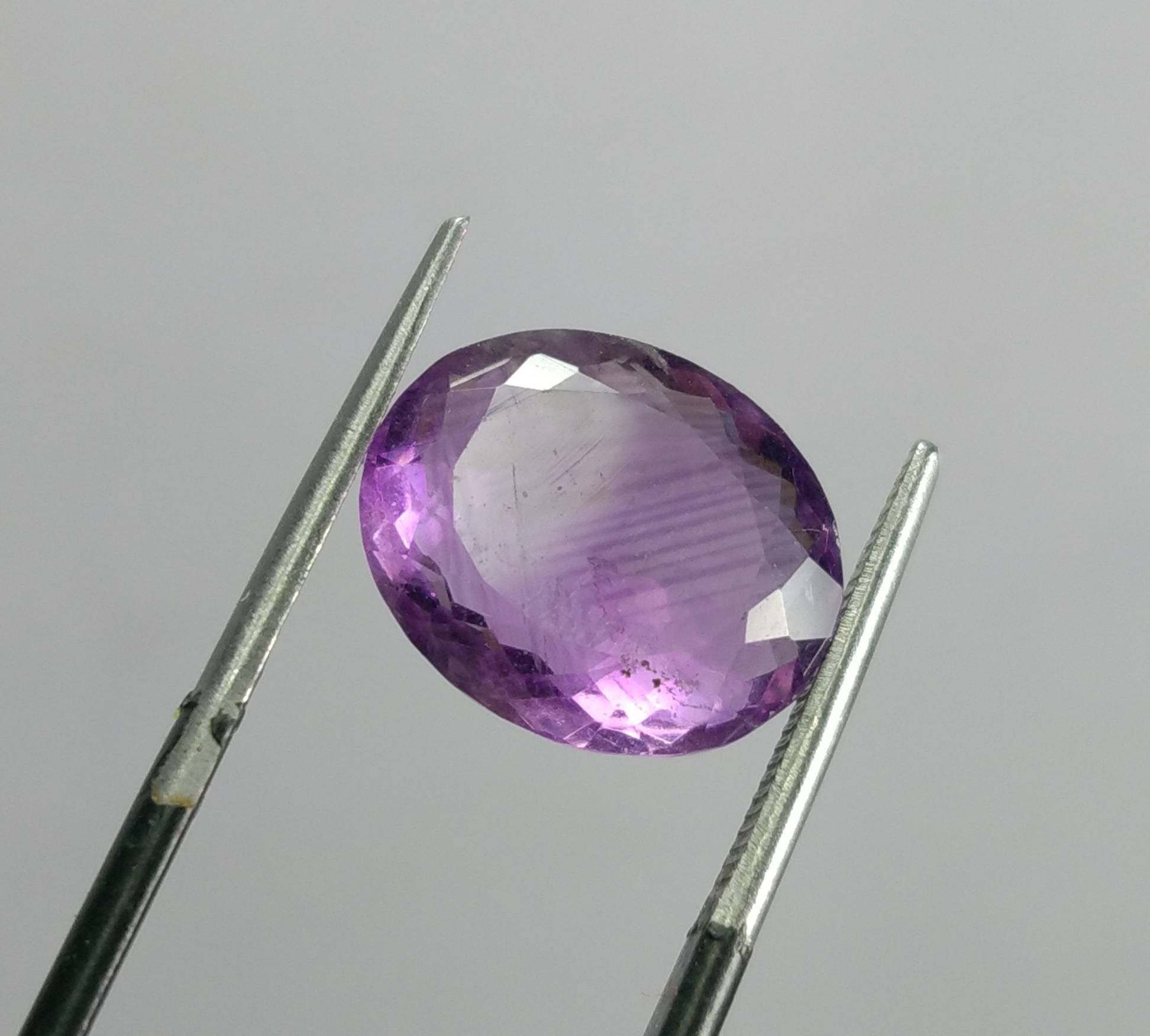 ARSAA GEMS AND MINERALSNatural top quality beautiful 7 carats oval shape deep purple VV clarity faceted amethyst gem - Premium  from ARSAA GEMS AND MINERALS - Just $21.00! Shop now at ARSAA GEMS AND MINERALS