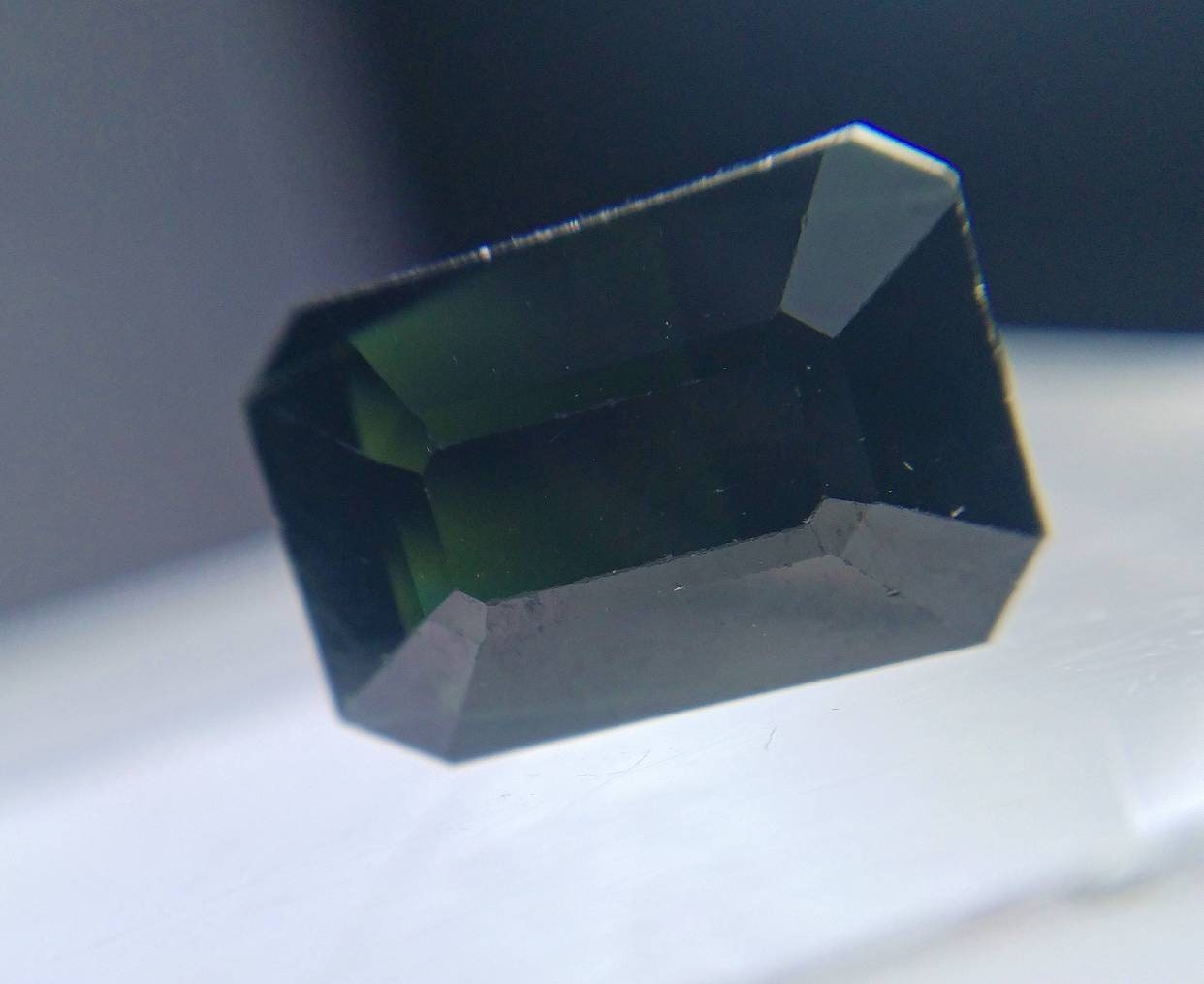 ARSAA GEMS AND MINERALSNatural top quality beautiful 6 carats faceted radiant shape dark green tourmaline gem - Premium  from ARSAA GEMS AND MINERALS - Just $30.00! Shop now at ARSAA GEMS AND MINERALS