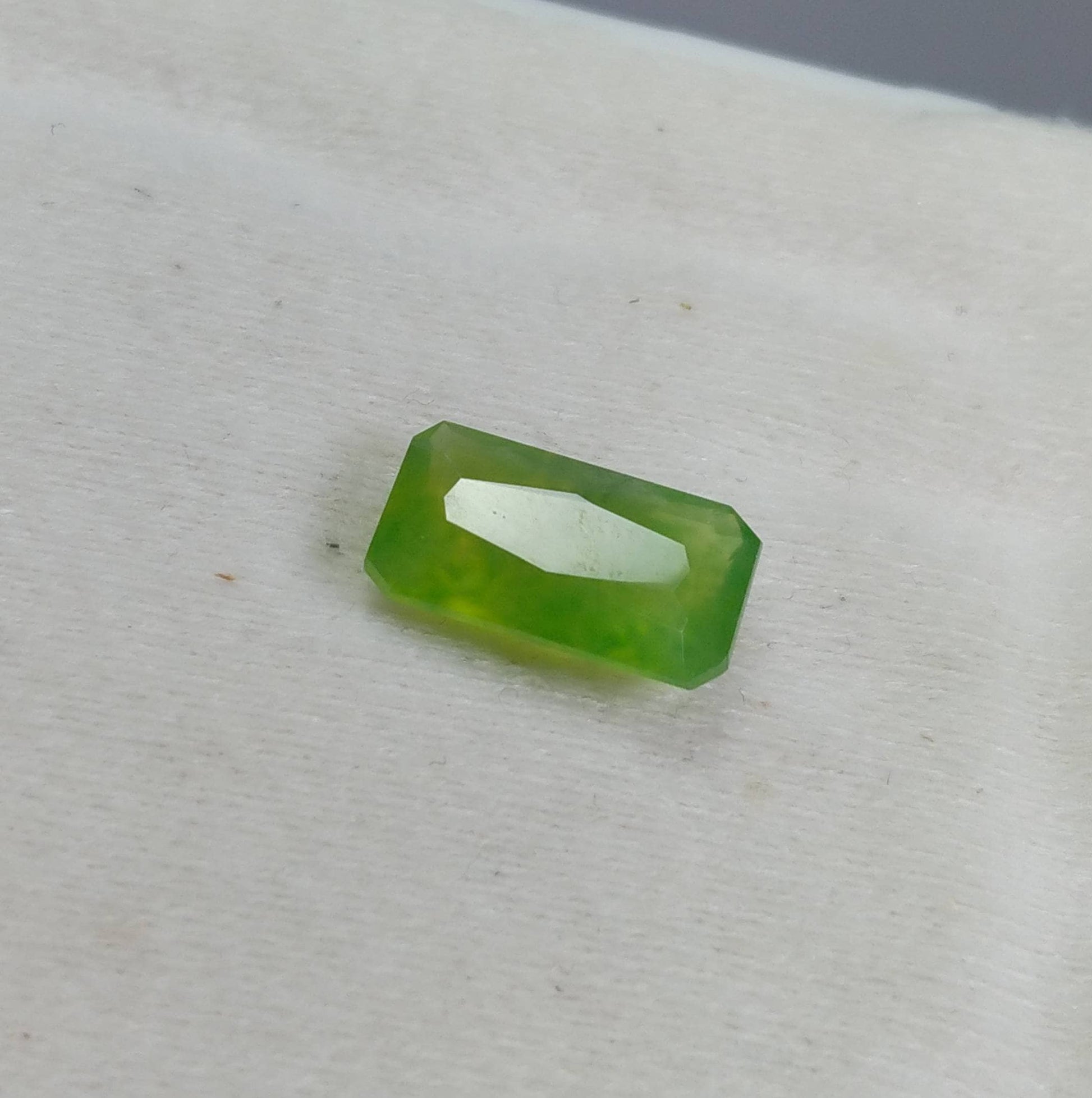 ARSAA GEMS AND MINERALSNatural fine quality beautiful 5 carats green radiant cut shape Faceted hydrograssular garnet gem - Premium  from ARSAA GEMS AND MINERALS - Just $15.00! Shop now at ARSAA GEMS AND MINERALS