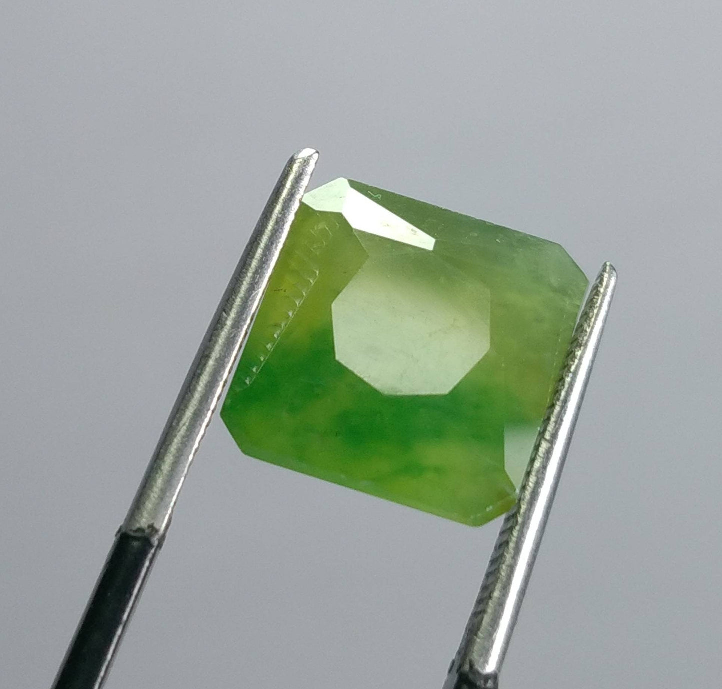 ARSAA GEMS AND MINERALSNatural fine quality beautiful 8.5 carats green radiant cut shape Faceted hydrograssular garnet gem - Premium  from ARSAA GEMS AND MINERALS - Just $25.00! Shop now at ARSAA GEMS AND MINERALS