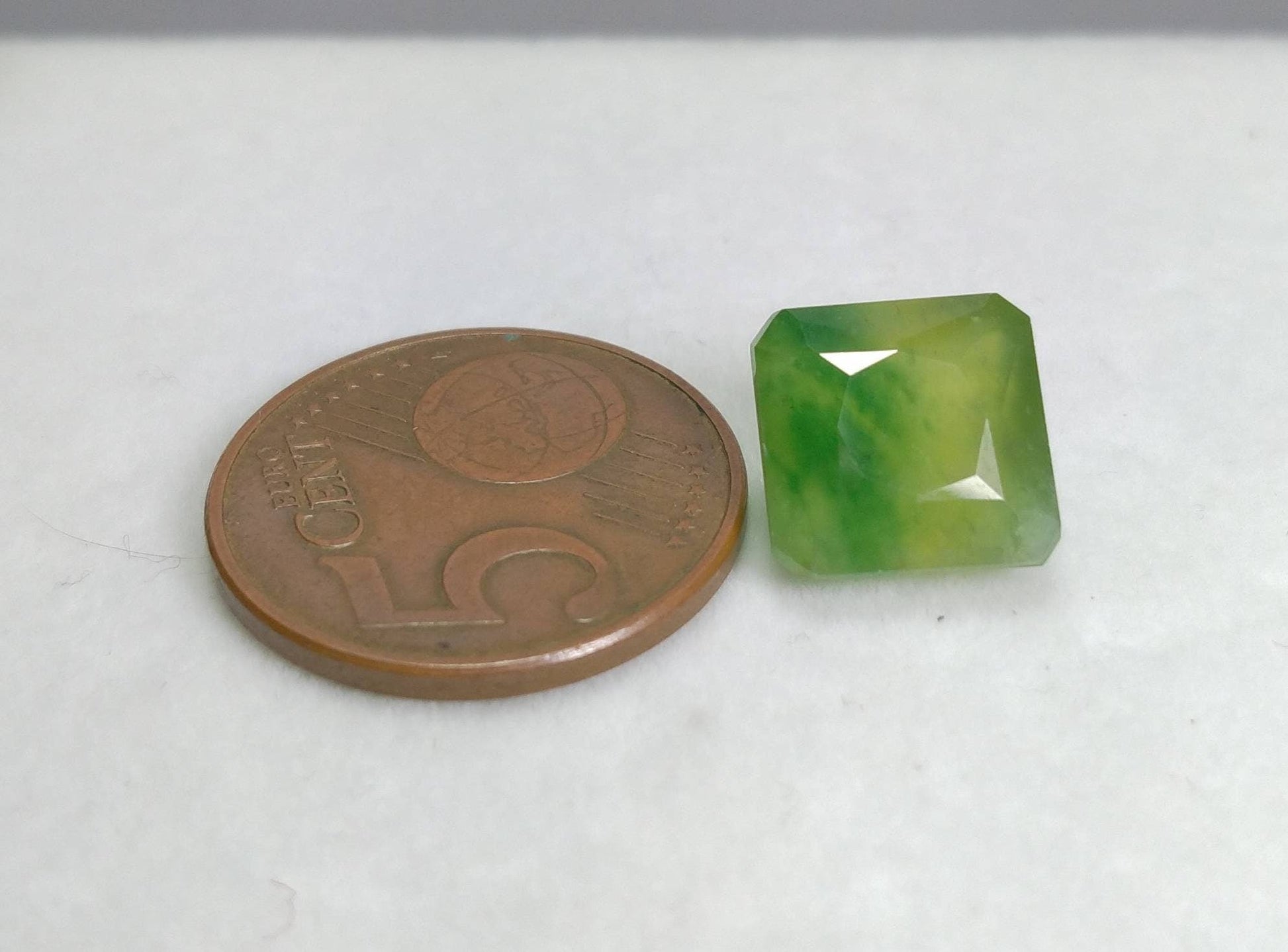 ARSAA GEMS AND MINERALSNatural fine quality beautiful 8.5 carats green radiant cut shape Faceted hydrograssular garnet gem - Premium  from ARSAA GEMS AND MINERALS - Just $25.00! Shop now at ARSAA GEMS AND MINERALS
