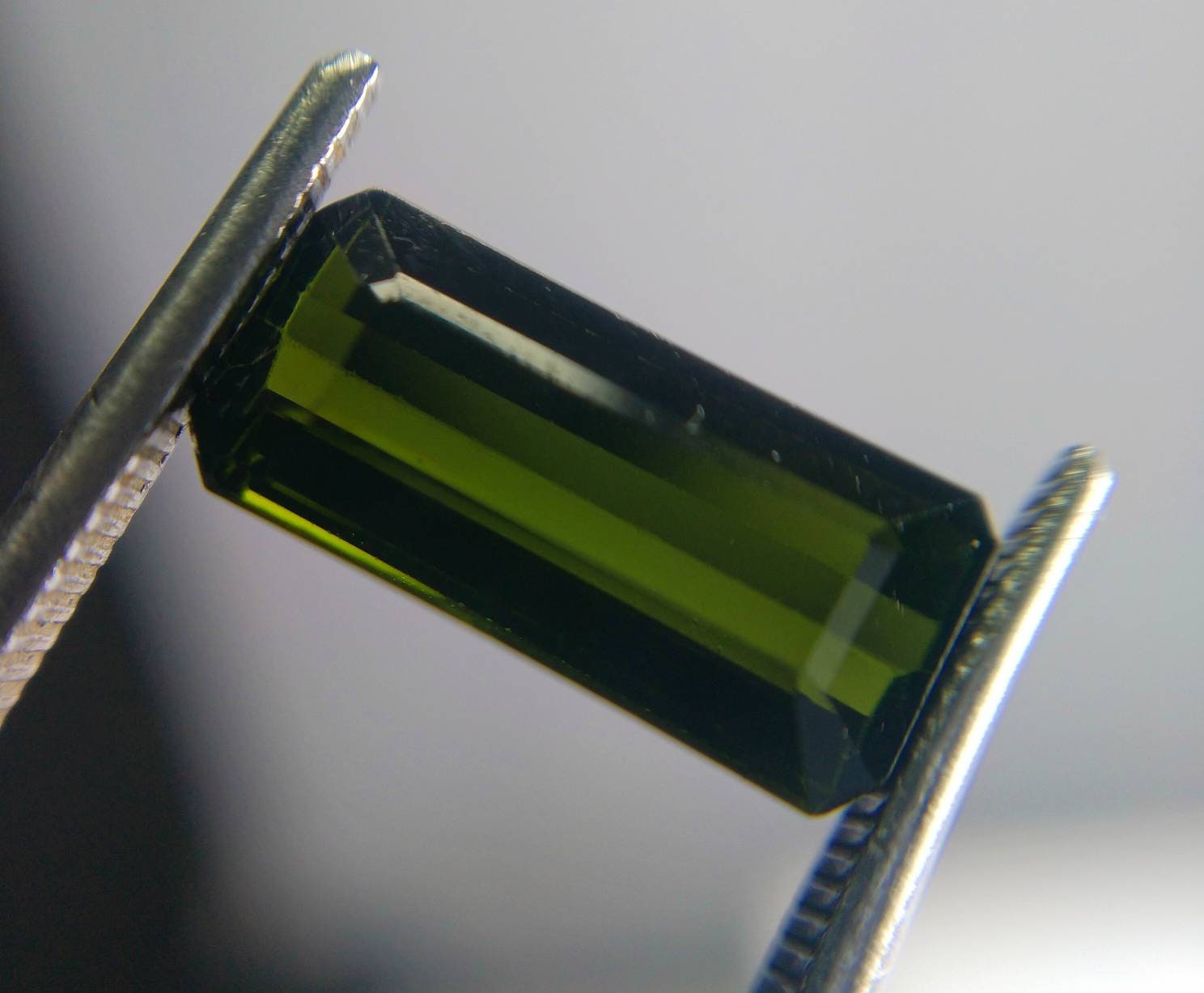 ARSAA GEMS AND MINERALSNatural top quality beautiful 2.5 carats faceted radiant shape dark green tourmaline gem - Premium  from ARSAA GEMS AND MINERALS - Just $13.00! Shop now at ARSAA GEMS AND MINERALS