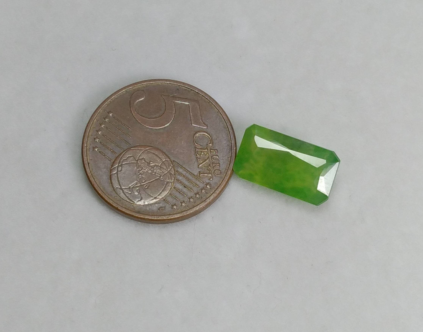 ARSAA GEMS AND MINERALSNatural fine quality beautiful 5 carats green radiant cut shape Faceted hydrograssular garnet gem - Premium  from ARSAA GEMS AND MINERALS - Just $15.00! Shop now at ARSAA GEMS AND MINERALS