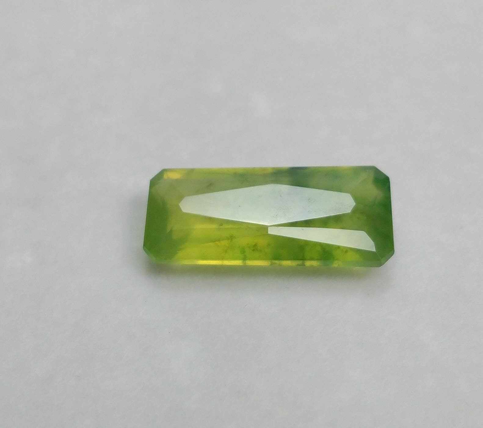 ARSAA GEMS AND MINERALSNatural fine quality beautiful 8 carats radiant shape faceted green hydrograssular garnet gem - Premium  from ARSAA GEMS AND MINERALS - Just $30.00! Shop now at ARSAA GEMS AND MINERALS
