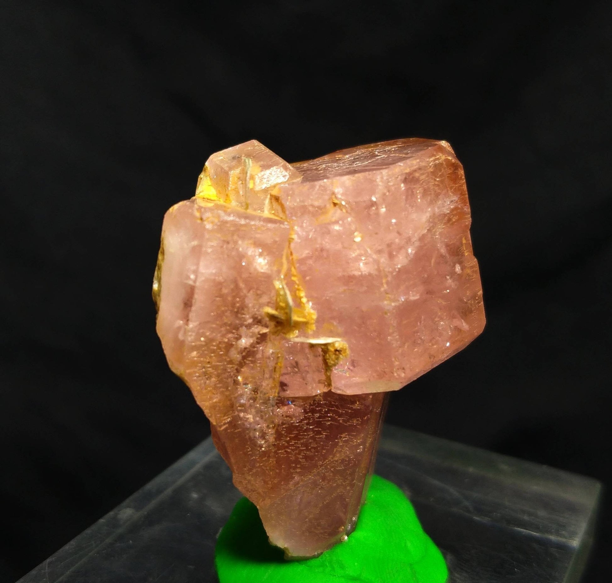 ARSAA GEMS AND MINERALSNice sized cluster 34.5 grams of lusterous hot pink apatite with muscovite mica Prestine condition - Premium  from ARSAA GEMS AND MINERALS - Just $300.00! Shop now at ARSAA GEMS AND MINERALS