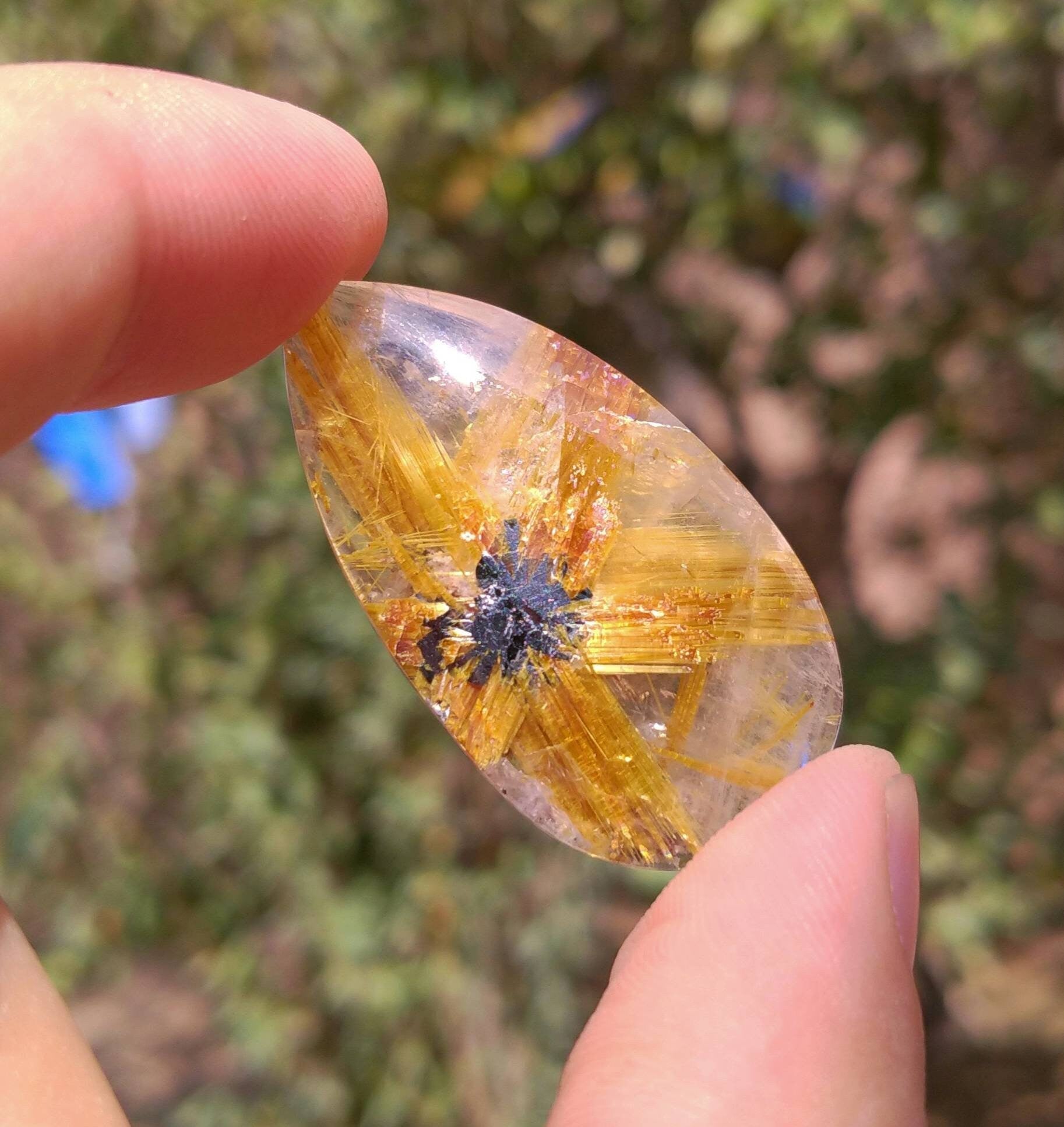 ARSAA GEMS AND MINERALSNatural tip quality beautiful 41 carats golden Rutile included quartz cabochon - Premium  from ARSAA GEMS AND MINERALS - Just $82.00! Shop now at ARSAA GEMS AND MINERALS
