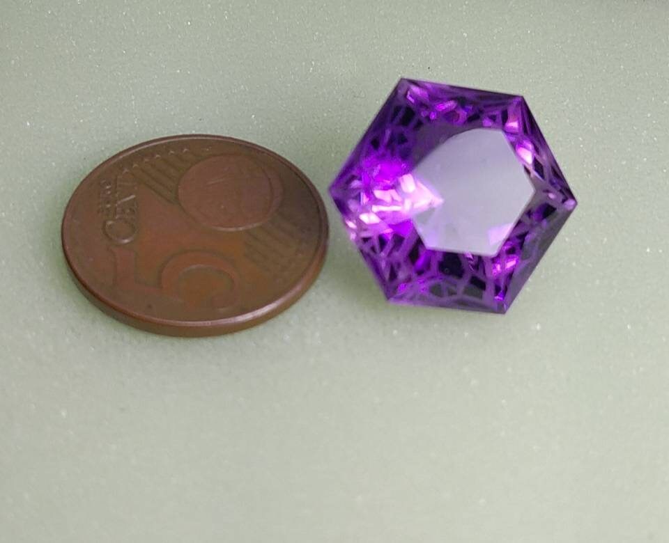 ARSAA GEMS AND MINERALSNatural fine quality beautiful 20 carats deep purple color AAA clarity faceted amethyst gem - Premium  from ARSAA GEMS AND MINERALS - Just $30.00! Shop now at ARSAA GEMS AND MINERALS