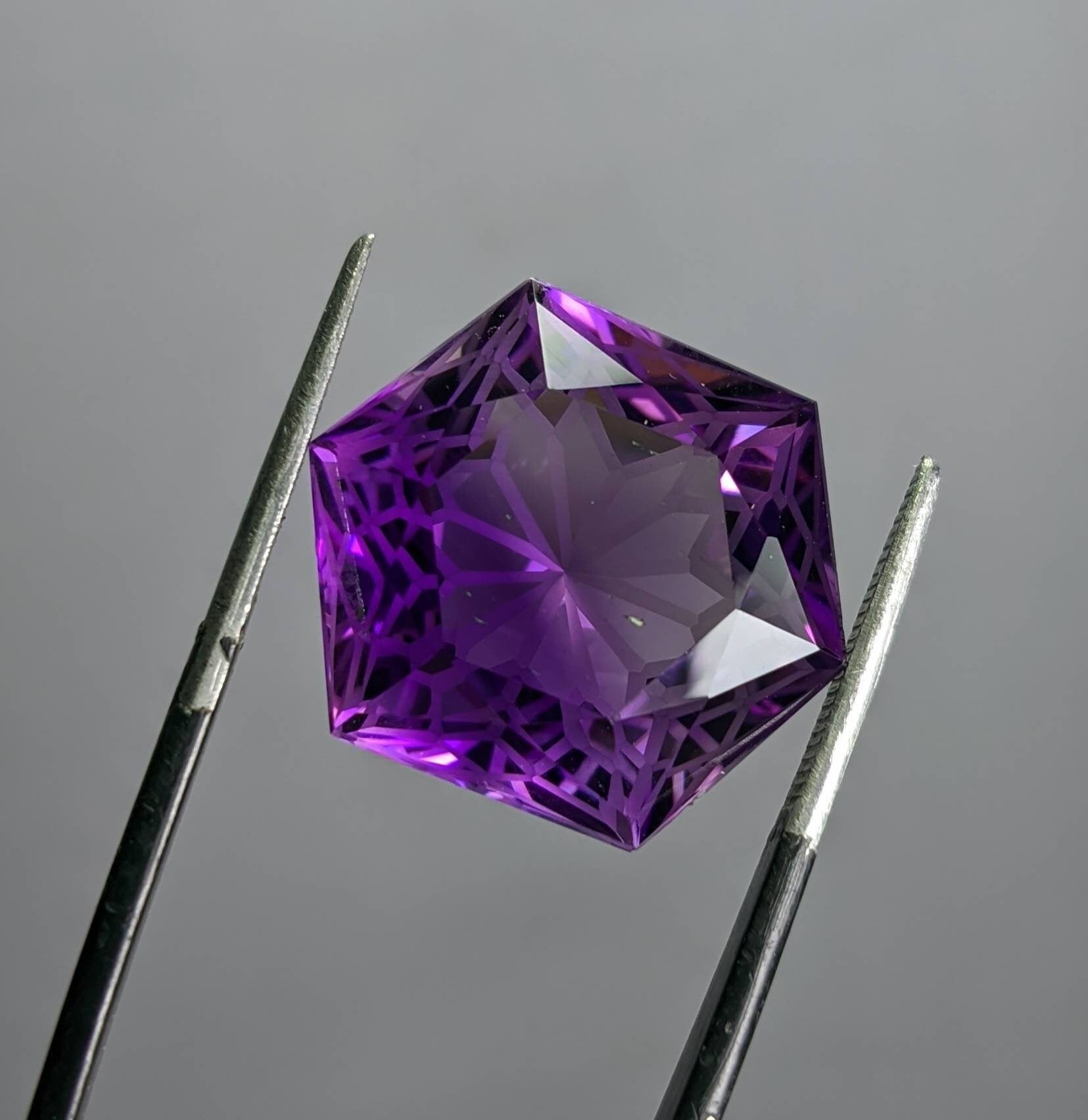 ARSAA GEMS AND MINERALSNatural fine quality beautiful 20 carats deep purple color AAA clarity faceted amethyst gem - Premium  from ARSAA GEMS AND MINERALS - Just $30.00! Shop now at ARSAA GEMS AND MINERALS