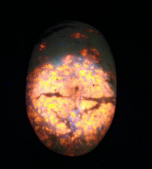 ARSAA GEMS AND MINERALSNatural fine quality beautiful UV reactive shape polished Hackmanite healing message stone - Premium  from ARSAA GEMS AND MINERALS - Just $30.00! Shop now at ARSAA GEMS AND MINERALS