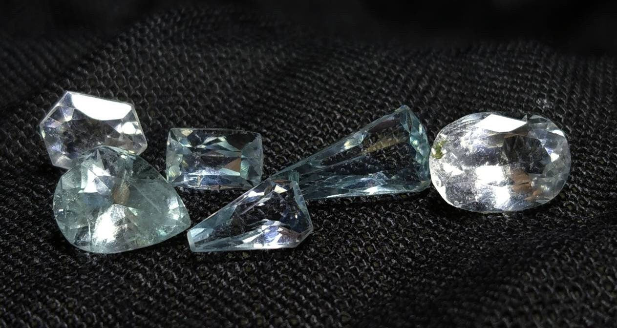 ARSAA GEMS AND MINERALSNatural fine quality beautiful 10 carats small sized small lot of faceted aquamarine gems - Premium  from ARSAA GEMS AND MINERALS - Just $25.00! Shop now at ARSAA GEMS AND MINERALS