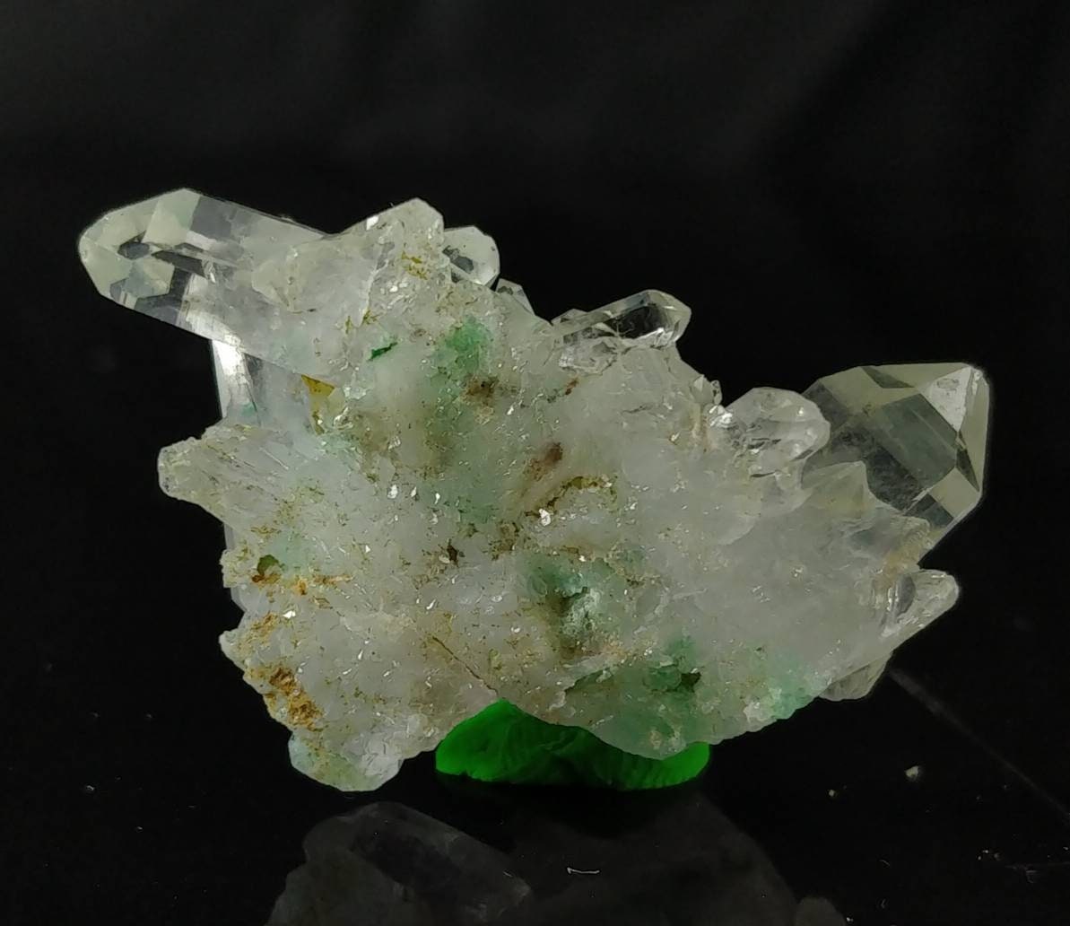 ARSAA GEMS AND MINERALSGreen fuchite inclusion quartz cluster from Balochistan Pakistan - Premium  from ARSAA GEMS AND MINERALS - Just $25.00! Shop now at ARSAA GEMS AND MINERALS
