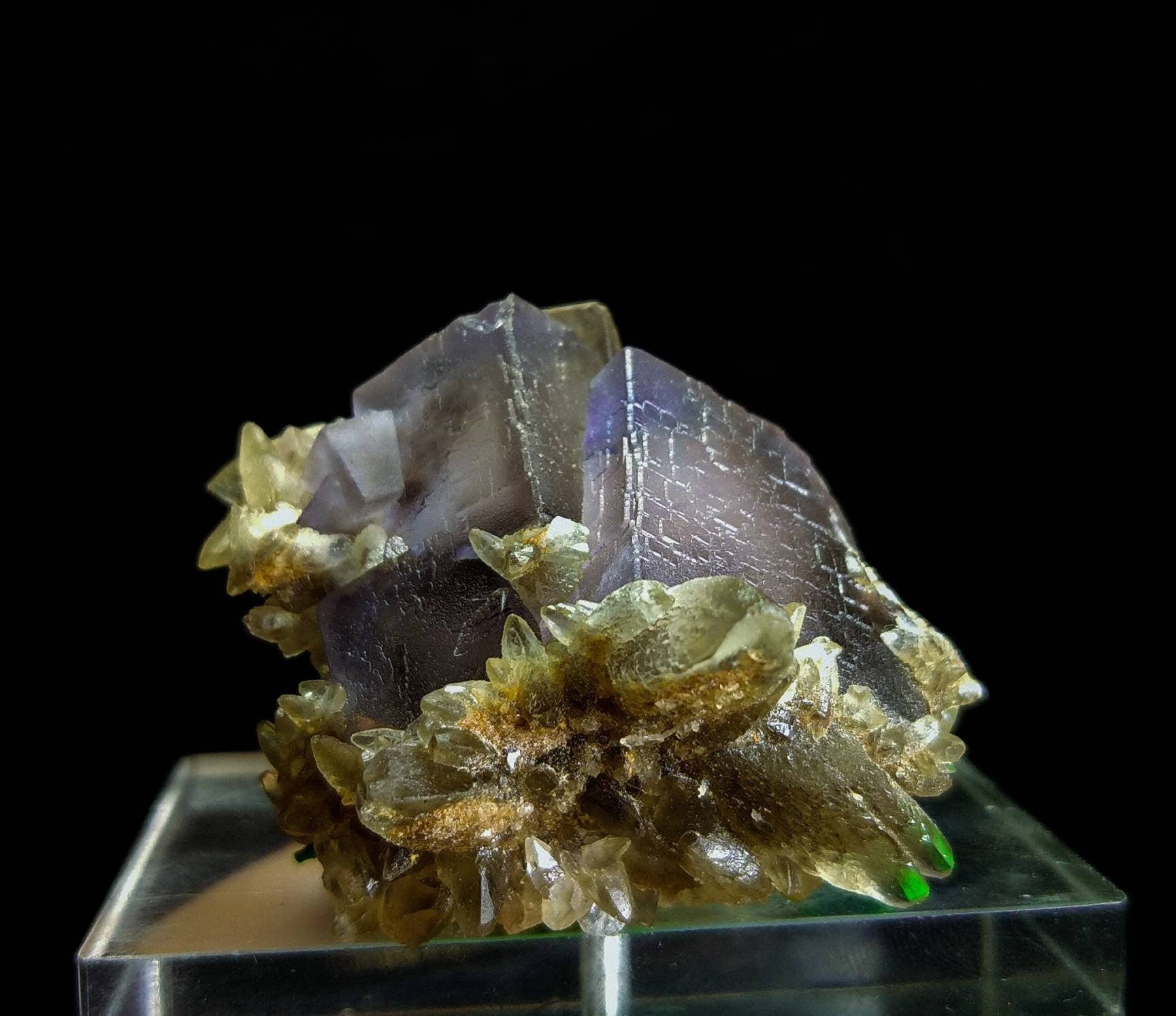 ARSAA GEMS AND MINERALSNatural fine quality aesthetic specimen of Fluorite with dogtooth calcite - Premium  from ARSAA GEMS AND MINERALS - Just $25.00! Shop now at ARSAA GEMS AND MINERALS