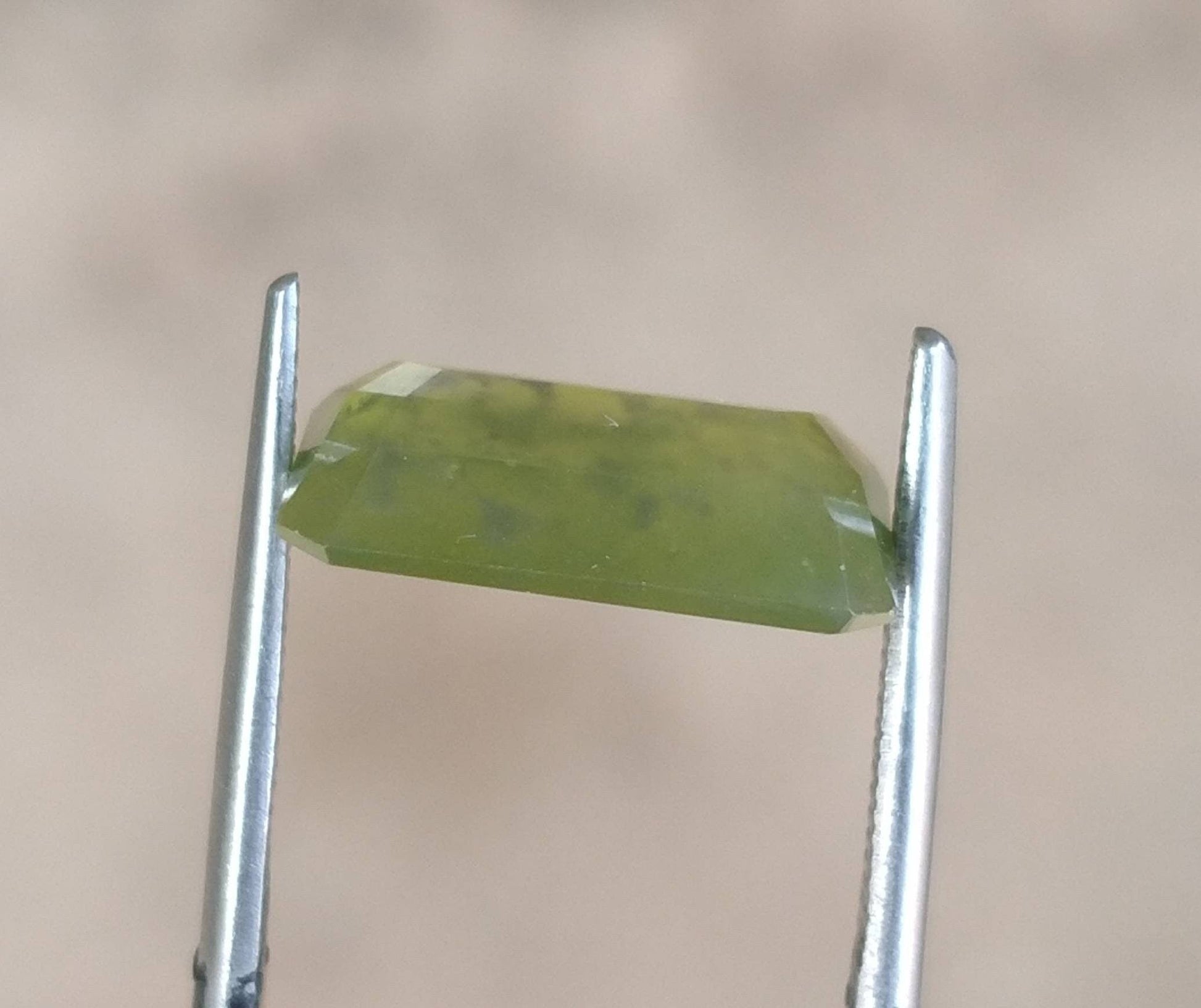 ARSAA GEMS AND MINERALSNatural fine quality beautiful 5 carats radiant cut shape faceted green hydrograssular garnet gem - Premium  from ARSAA GEMS AND MINERALS - Just $10.00! Shop now at ARSAA GEMS AND MINERALS