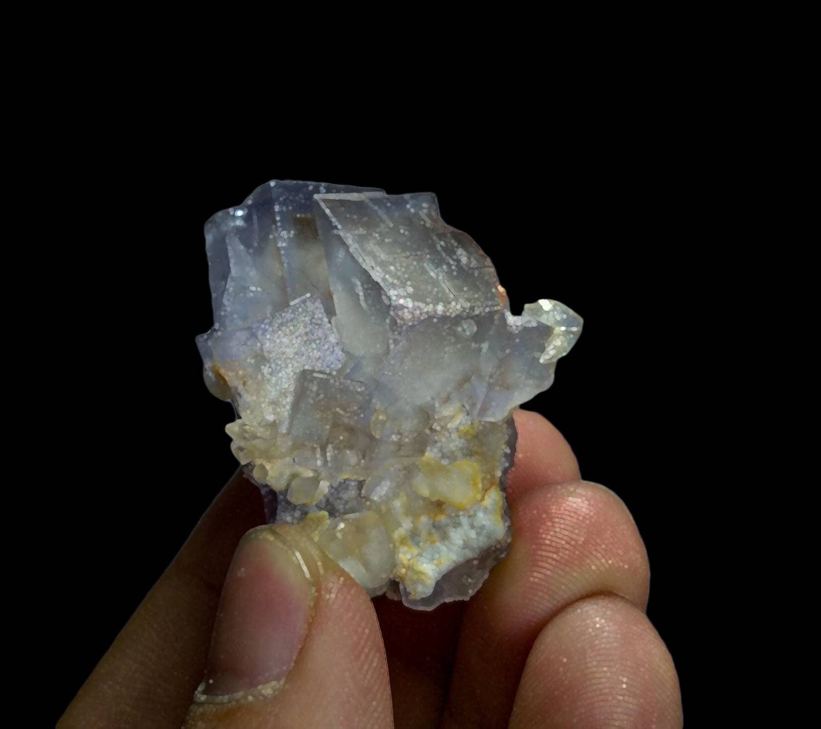 ARSAA GEMS AND MINERALSNatural fine quality aesthetic specimen of perfectly cubic Fluorite with dogtooth calcite - Premium  from ARSAA GEMS AND MINERALS - Just $20.00! Shop now at ARSAA GEMS AND MINERALS