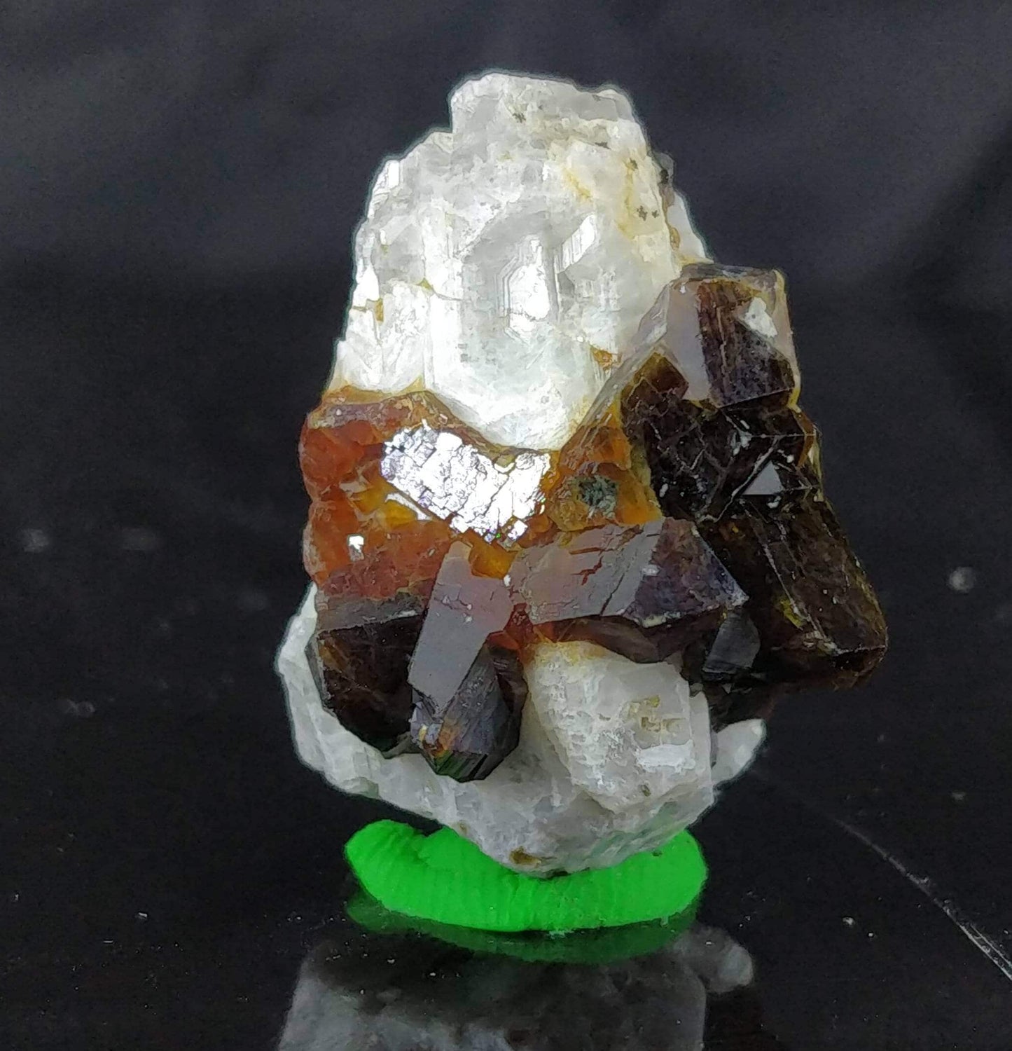 ARSAA GEMS AND MINERALSNatural good quality beautiful 14.1 grams andradite garnet crystal on matrix on feldspar - Premium  from ARSAA GEMS AND MINERALS - Just $20.00! Shop now at ARSAA GEMS AND MINERALS