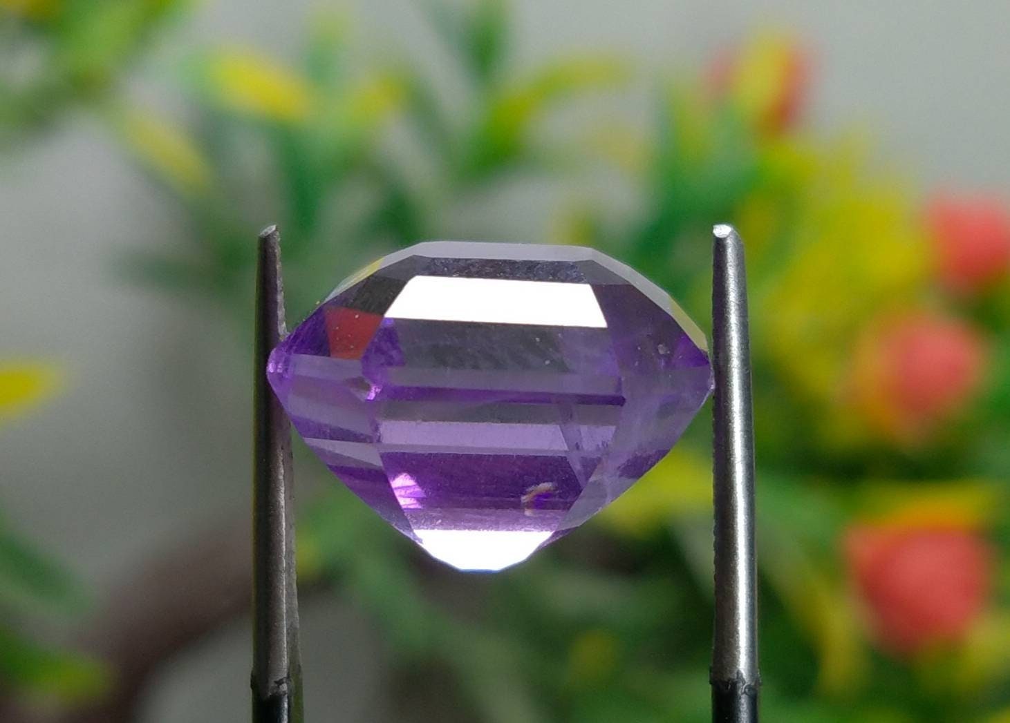 ARSAA GEMS AND MINERALSNatural top quality beautiful 12 carats eyeclartiy clean faceted asscher shape amethyst gem - Premium  from ARSAA GEMS AND MINERALS - Just $24.00! Shop now at ARSAA GEMS AND MINERALS