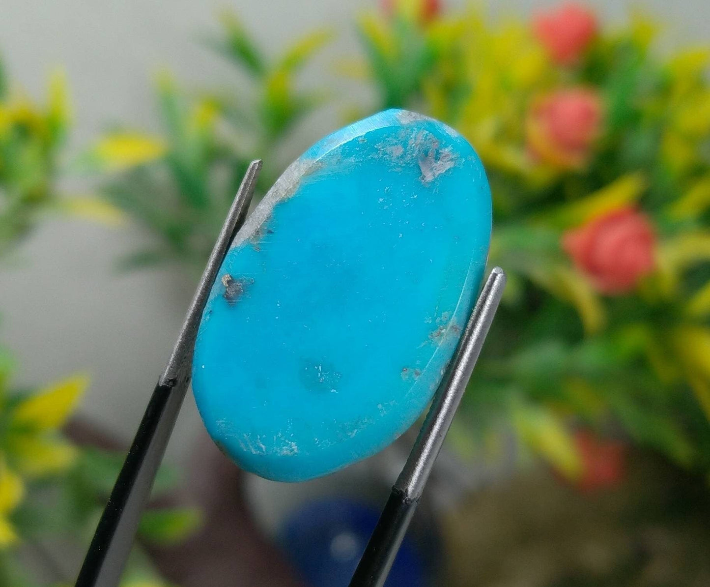 ARSAA GEMS AND MINERALSNatural top quality beautiful 26 carats turquoise with pyrite cabochon - Premium  from ARSAA GEMS AND MINERALS - Just $20.00! Shop now at ARSAA GEMS AND MINERALS