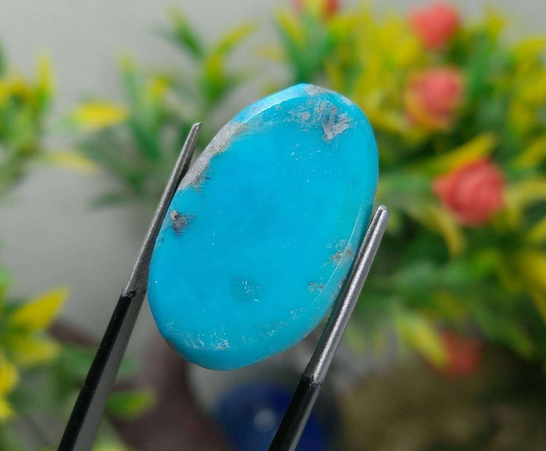 ARSAA GEMS AND MINERALSNatural top quality beautiful 26 carats turquoise with pyrite cabochon - Premium  from ARSAA GEMS AND MINERALS - Just $20.00! Shop now at ARSAA GEMS AND MINERALS