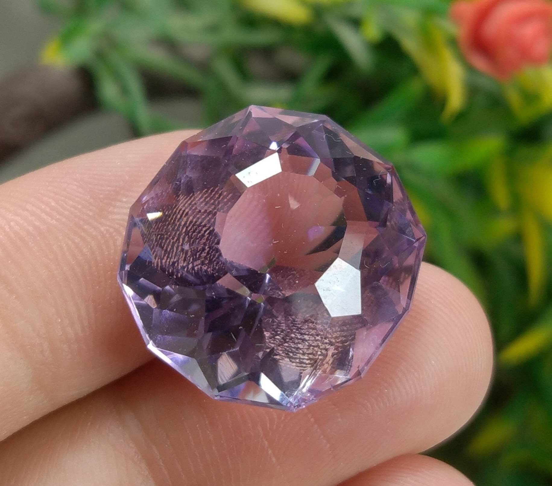 ARSAA GEMS AND MINERALSNatural top quality beautiful 32 carats eyeclartiy clean faceted cushion shape amethyst gem - Premium  from ARSAA GEMS AND MINERALS - Just $48.00! Shop now at ARSAA GEMS AND MINERALS
