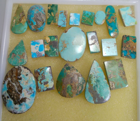 ARSAA GEMS AND MINERALSNatural fine quality beautiful 157 Carats untreated unheated unStabilized mostly flat tops small lot of turquoise Cabochons - Premium  from ARSAA GEMS AND MINERALS - Just $90.00! Shop now at ARSAA GEMS AND MINERALS