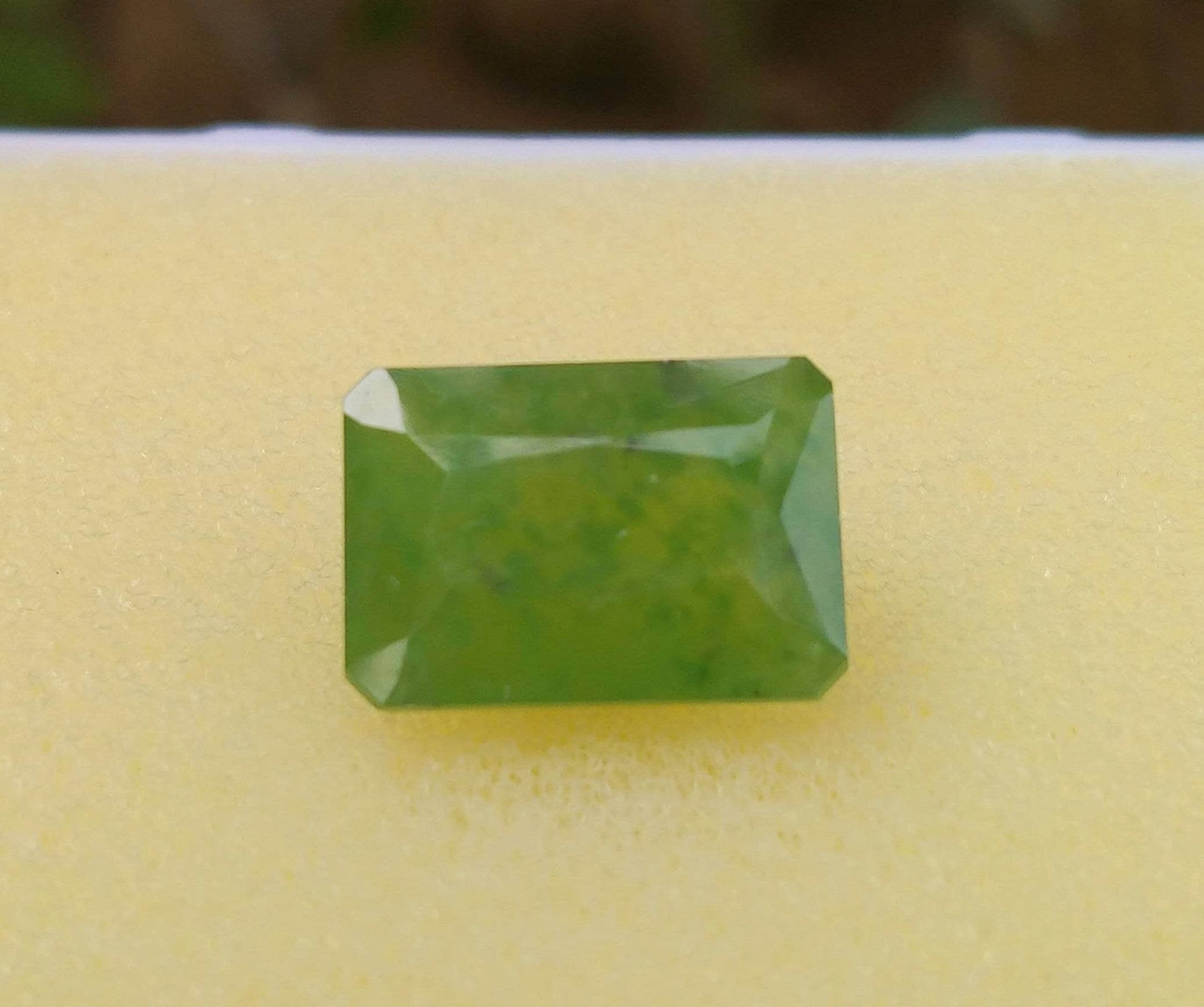 ARSAA GEMS AND MINERALSNatural fine quality beautiful 13.5 carats  radiant cut shape green hydrograssular garnet gem - Premium  from ARSAA GEMS AND MINERALS - Just $27.00! Shop now at ARSAA GEMS AND MINERALS