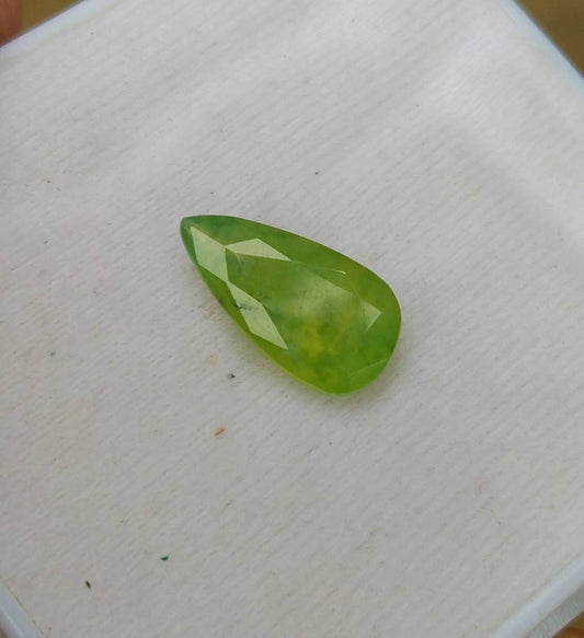 ARSAA GEMS AND MINERALSNatural fine quality beautiful 6.5 carats pear shape green hydrograssular garnet gem - Premium  from ARSAA GEMS AND MINERALS - Just $13.00! Shop now at ARSAA GEMS AND MINERALS