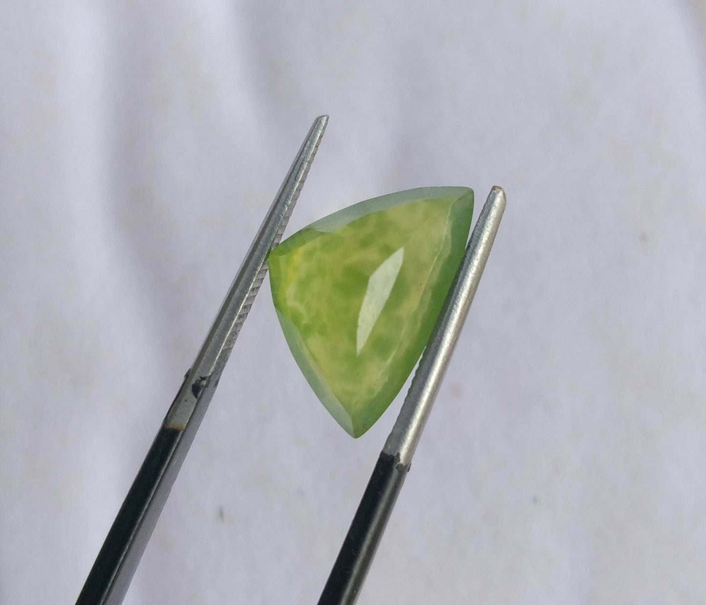 ARSAA GEMS AND MINERALSNatural fine quality beautiful 5 carats triangle cut shape faceted green hydrograssular garnet gem - Premium  from ARSAA GEMS AND MINERALS - Just $10.00! Shop now at ARSAA GEMS AND MINERALS
