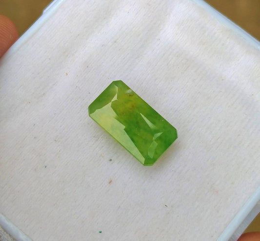 ARSAA GEMS AND MINERALSNatural fine quality beautiful 9.5 carats radiant cut shape green hydrograssular garnet gem - Premium  from ARSAA GEMS AND MINERALS - Just $19.00! Shop now at ARSAA GEMS AND MINERALS