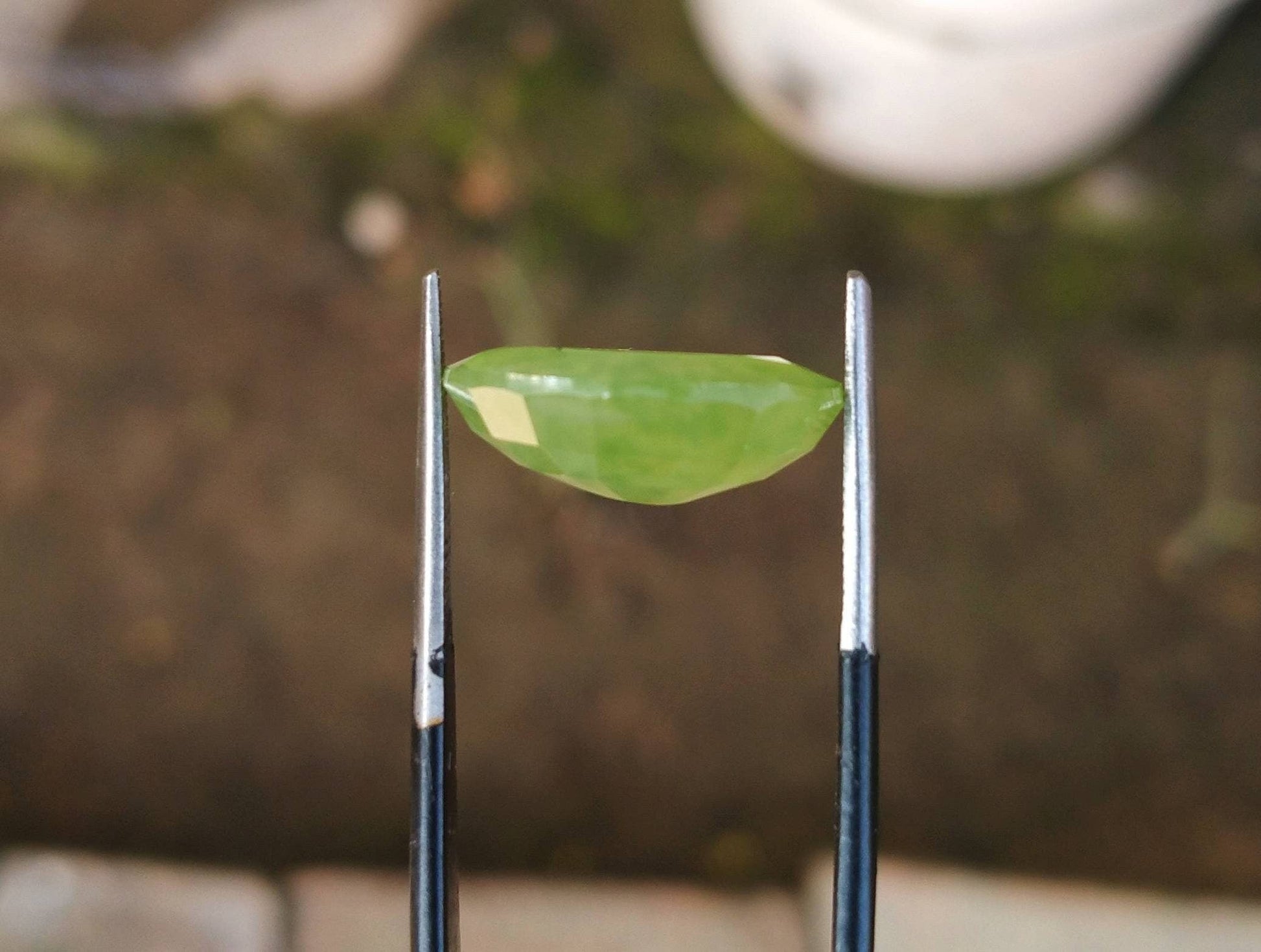 ARSAA GEMS AND MINERALSNatural fine quality beautiful 9.5 carats oval cut shape faceted green hydrograssular garnet gem - Premium  from ARSAA GEMS AND MINERALS - Just $19.00! Shop now at ARSAA GEMS AND MINERALS