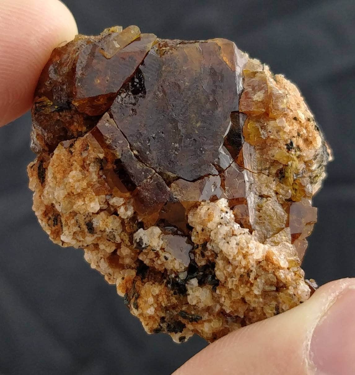 ARSAA GEMS AND MINERALSBastnaesite rare with granite perfectly terminated crystal big size from zagi mountain KP Pakistan - Premium  from ARSAA GEMS AND MINERALS - Just $100.00! Shop now at ARSAA GEMS AND MINERALS