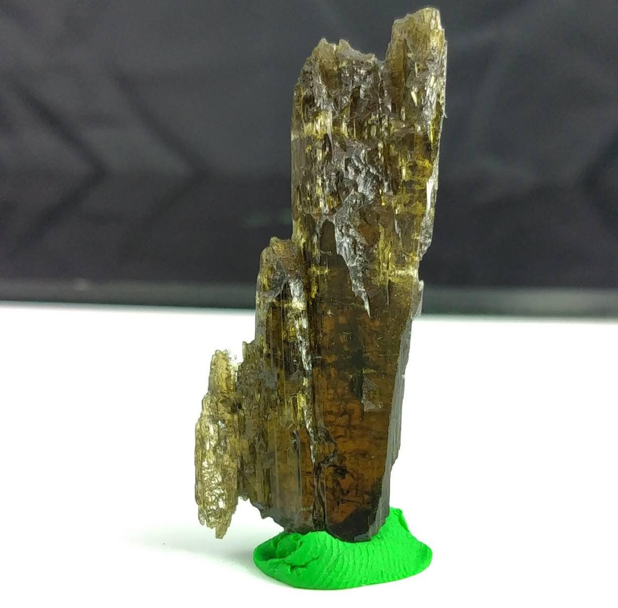 ARSAA GEMS AND MINERALSNatural fine quality beautiful 11.9 gram terminated etched green dichroic epidote crystal with wonderful structure - Premium  from ARSAA GEMS AND MINERALS - Just $40.00! Shop now at ARSAA GEMS AND MINERALS