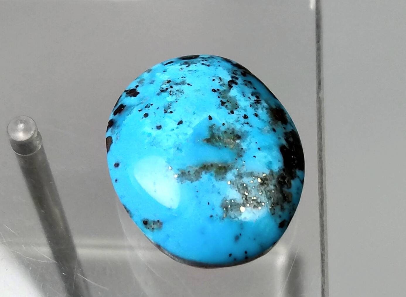 ARSAA GEMS AND MINERALSNatural good quality ring size turquoise with pyrite cabochon - Premium  from ARSAA GEMS AND MINERALS - Just $20.00! Shop now at ARSAA GEMS AND MINERALS