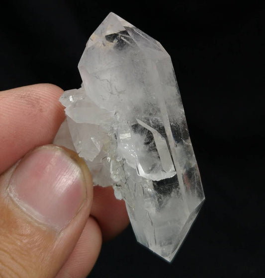 ARSAA GEMS AND MINERALSNatural aesthetic 25 grams clear double sided terminated fine quality quartz crystal - Premium  from ARSAA GEMS AND MINERALS - Just $20.00! Shop now at ARSAA GEMS AND MINERALS