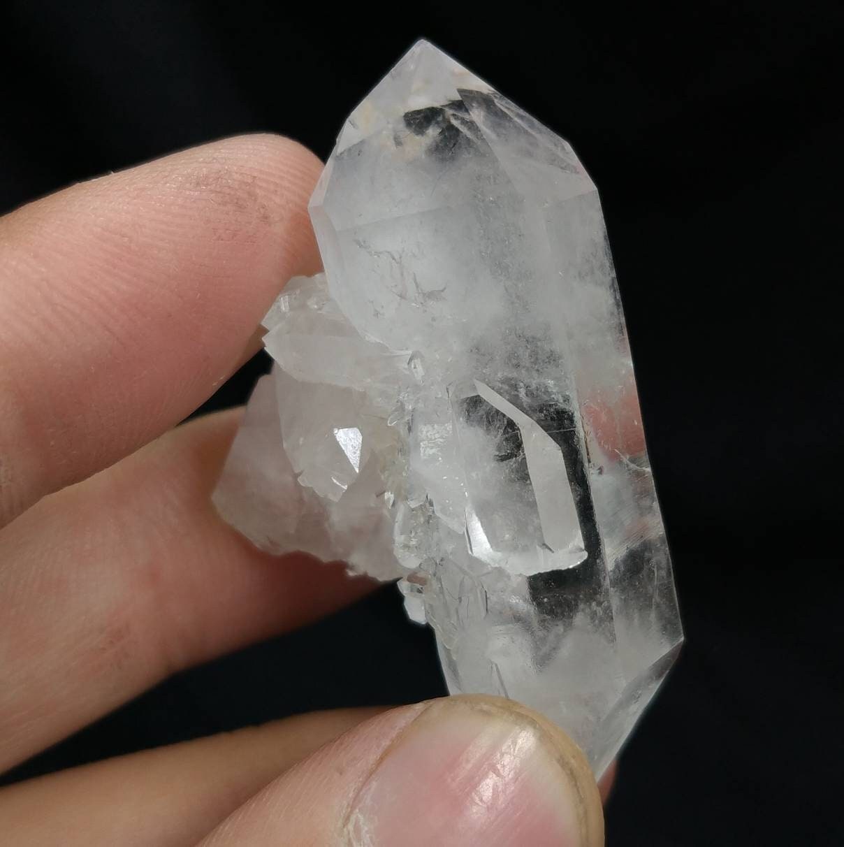 ARSAA GEMS AND MINERALSNatural aesthetic 25 grams clear double sided terminated fine quality quartz crystal - Premium  from ARSAA GEMS AND MINERALS - Just $20.00! Shop now at ARSAA GEMS AND MINERALS