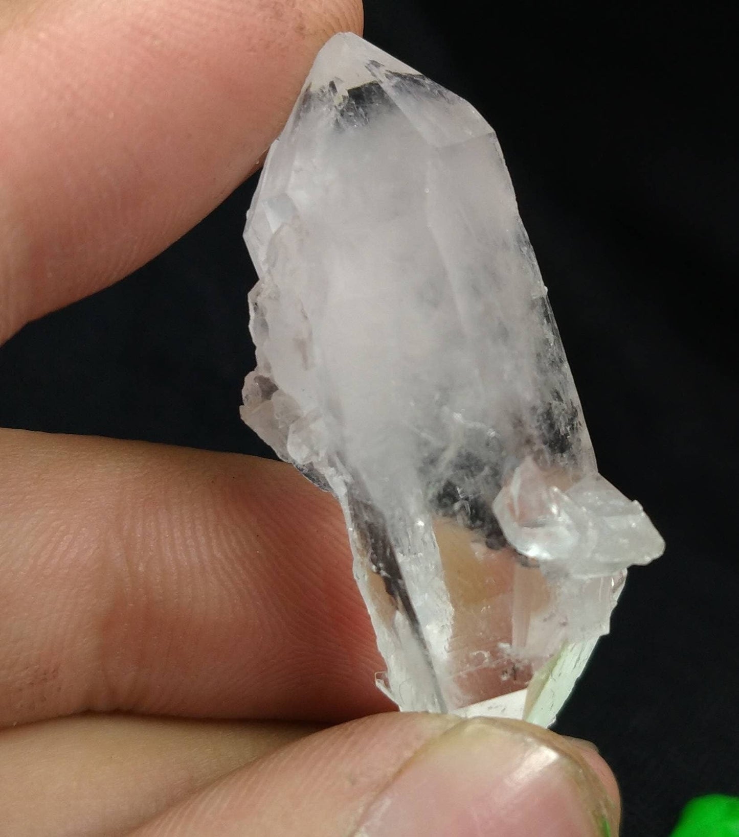 ARSAA GEMS AND MINERALSNatural aesthetic 12.5 grams clear double sided terminated fine quality quartz crystal - Premium  from ARSAA GEMS AND MINERALS - Just $15.00! Shop now at ARSAA GEMS AND MINERALS