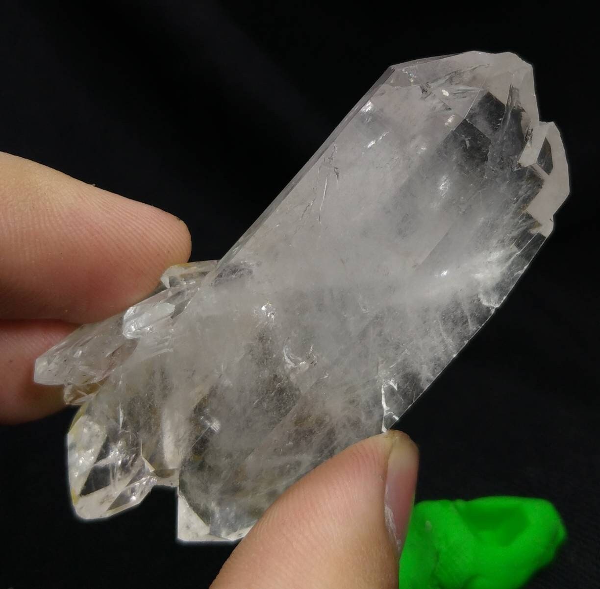 ARSAA GEMS AND MINERALSNatural aesthetic 39.7 grams clear twins double terminated fine quality quartz crystal - Premium  from ARSAA GEMS AND MINERALS - Just $25.00! Shop now at ARSAA GEMS AND MINERALS