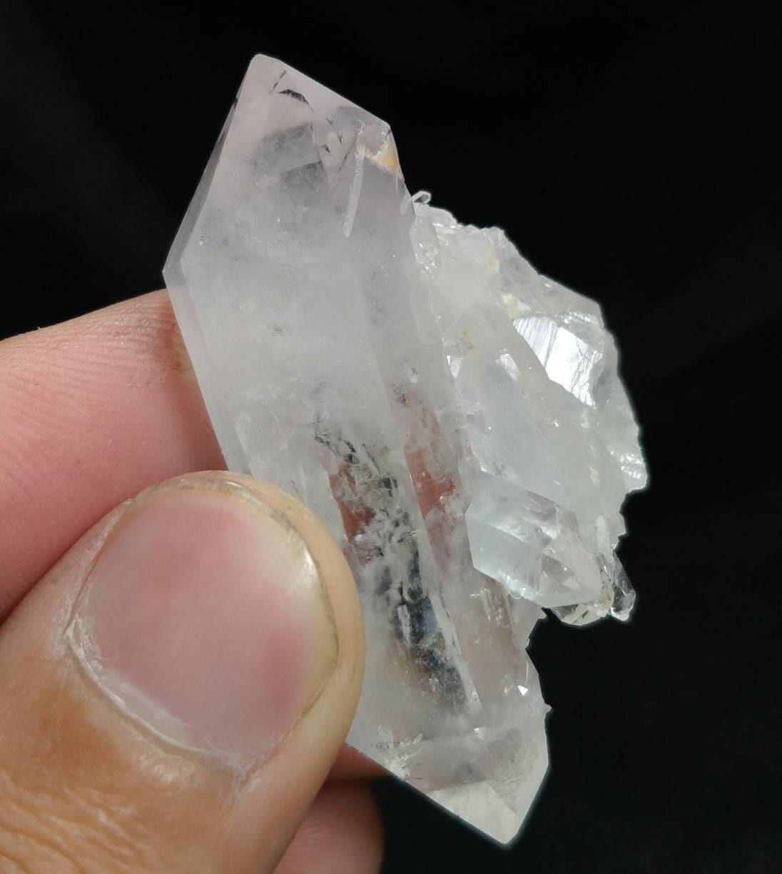 ARSAA GEMS AND MINERALSNatural aesthetic 25 grams clear double sided terminated fine quality quartz crystal - Premium  from ARSAA GEMS AND MINERALS - Just $20.00! Shop now at ARSAA GEMS AND MINERALS