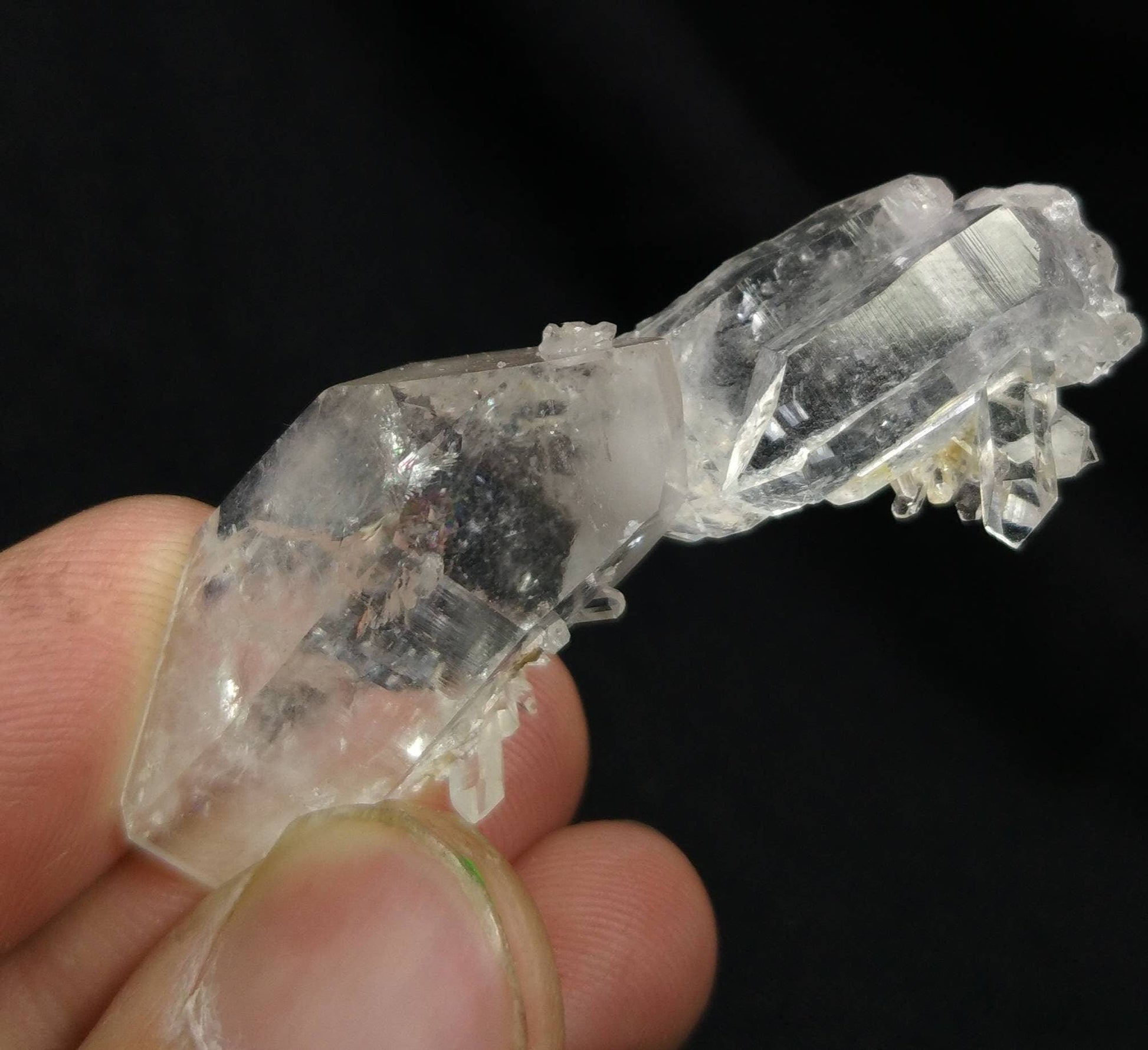 ARSAA GEMS AND MINERALSNatural beautiful 14.4 gram Fine quality terminated clear quartz crystal with another quartz grown on top of it. - Premium  from ARSAA GEMS AND MINERALS - Just $20.00! Shop now at ARSAA GEMS AND MINERALS