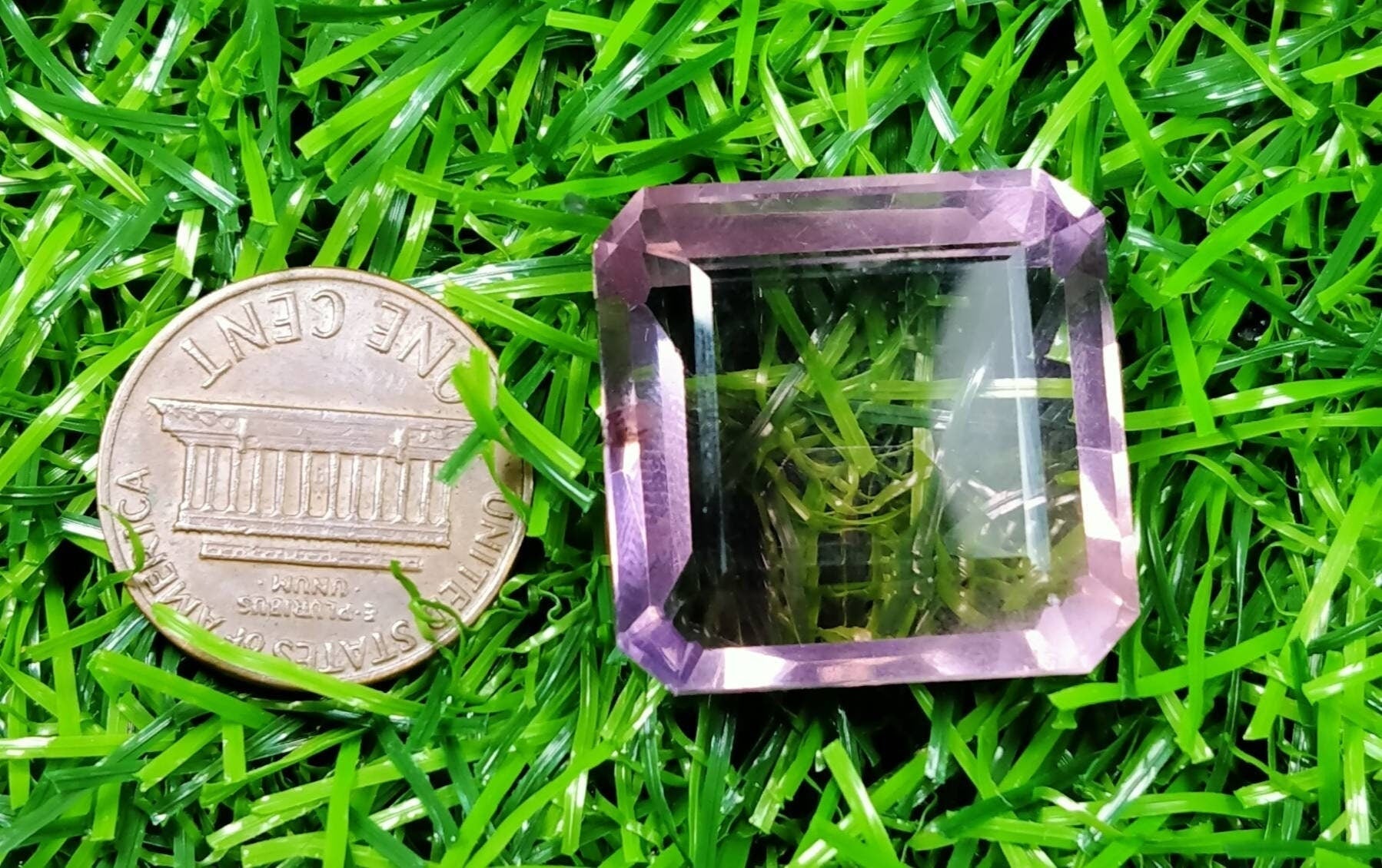 ARSAA GEMS AND MINERALSNatural good quality faceted square shape flourite gem - Premium  from ARSAA GEMS AND MINERALS - Just $55.00! Shop now at ARSAA GEMS AND MINERALS